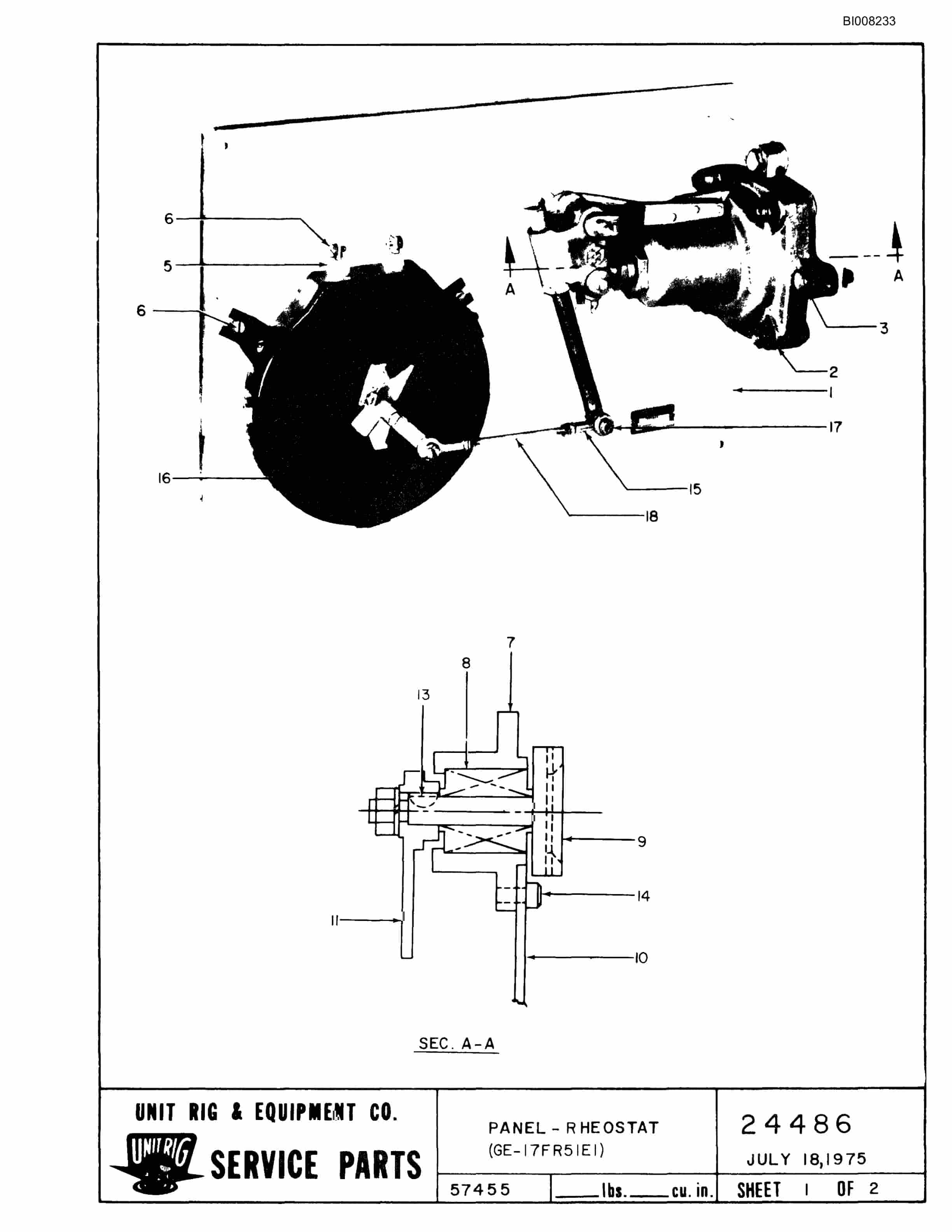 Bucyrus MK-36 Parts Catalog BI008233-5