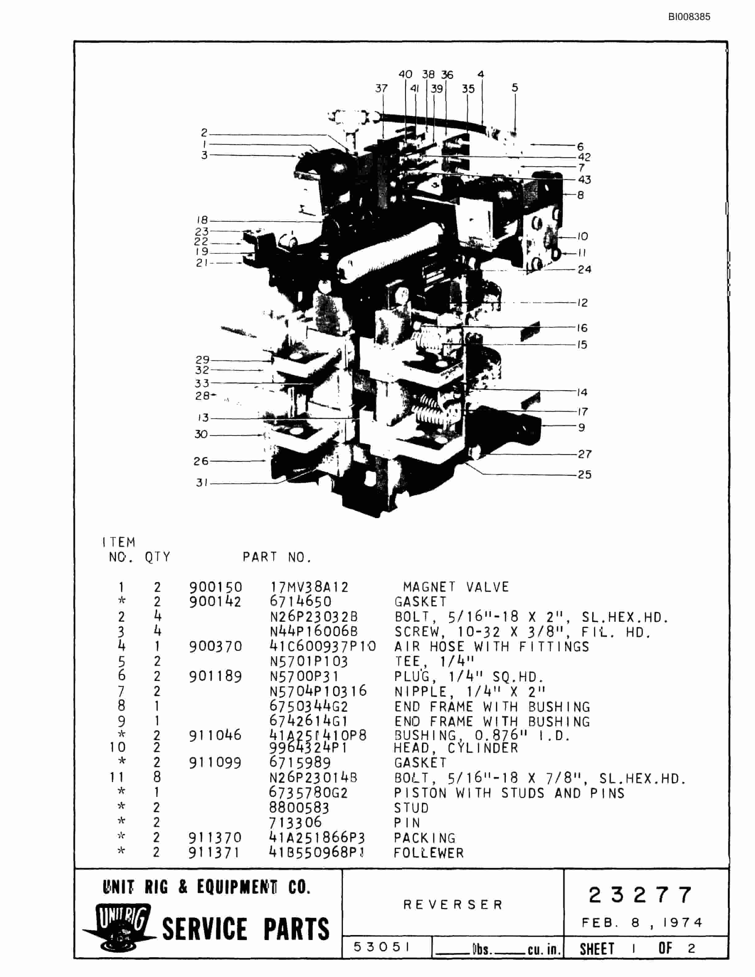 Bucyrus MK-36 Parts Catalog BI008385-3