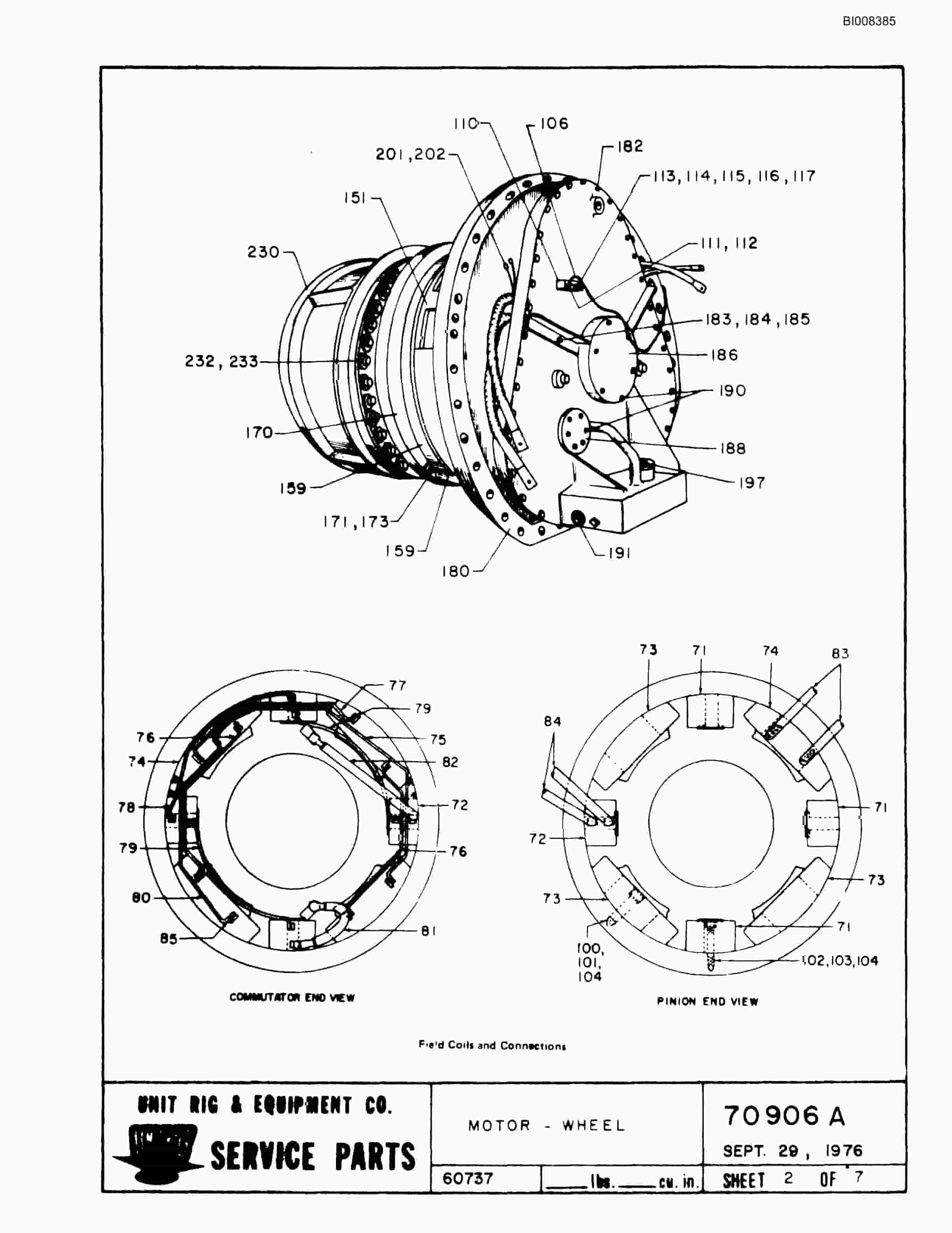 Bucyrus MK-36 Parts Catalog BI008385-4