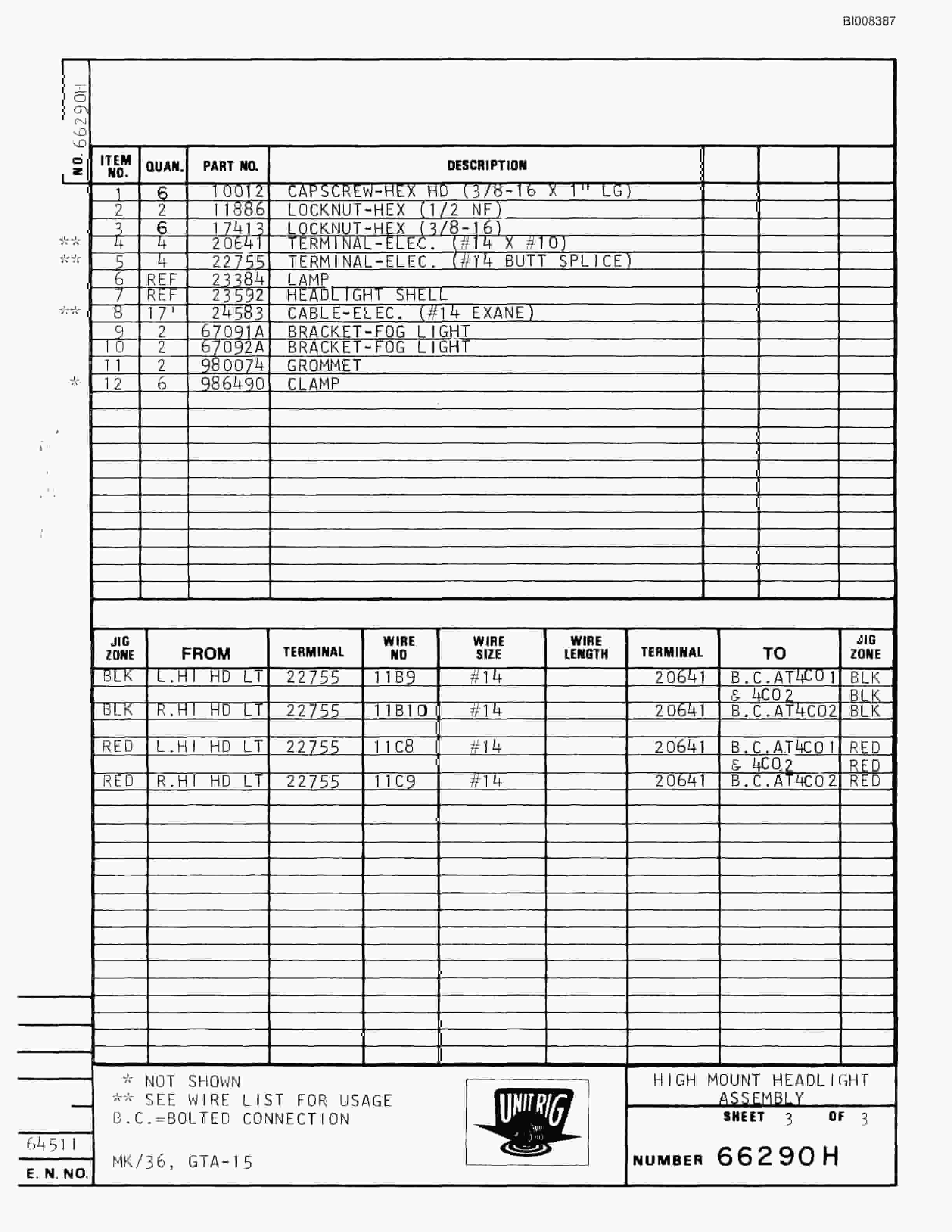 Bucyrus MK-36 Parts Catalog BI008387-3