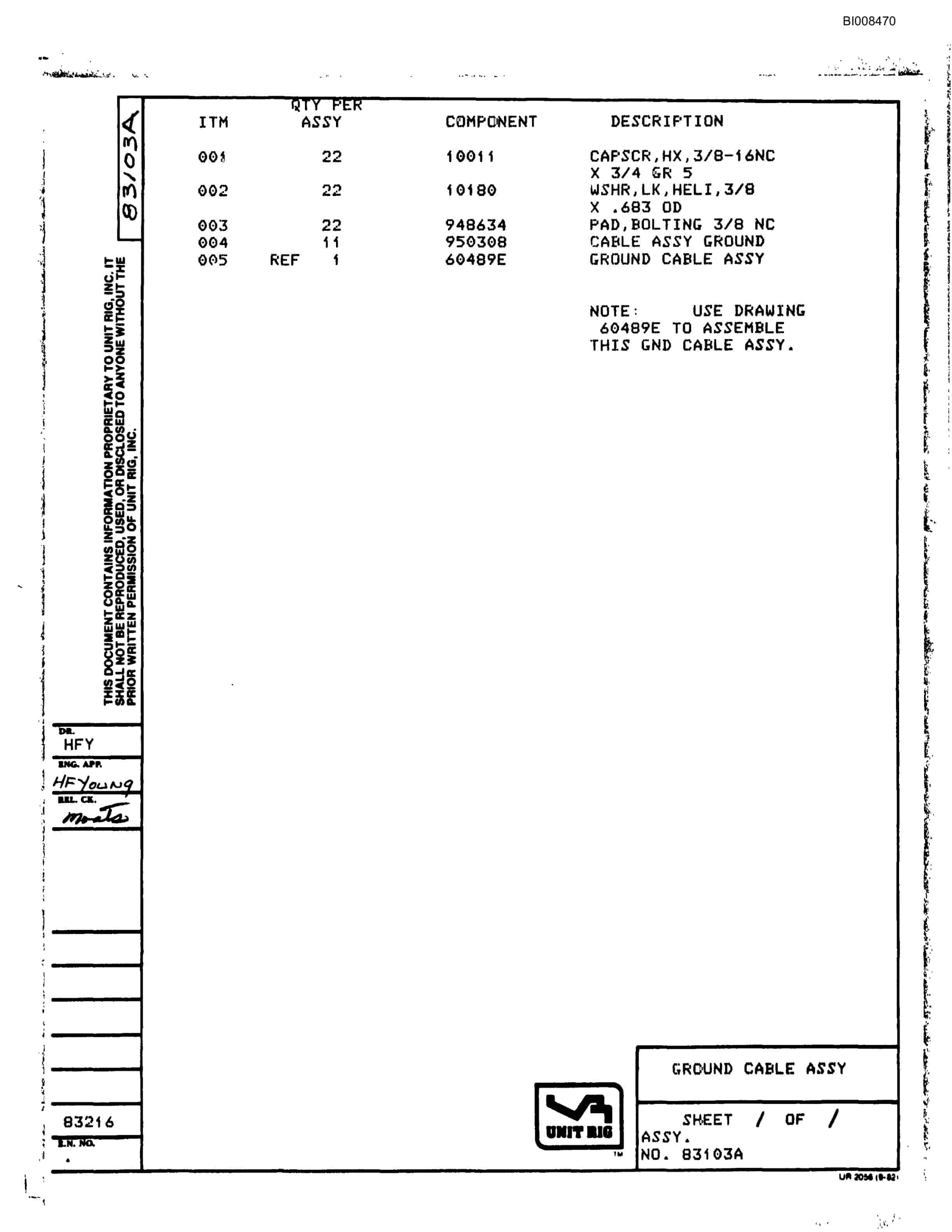 Bucyrus MK-36 Parts Catalog BI008470-4