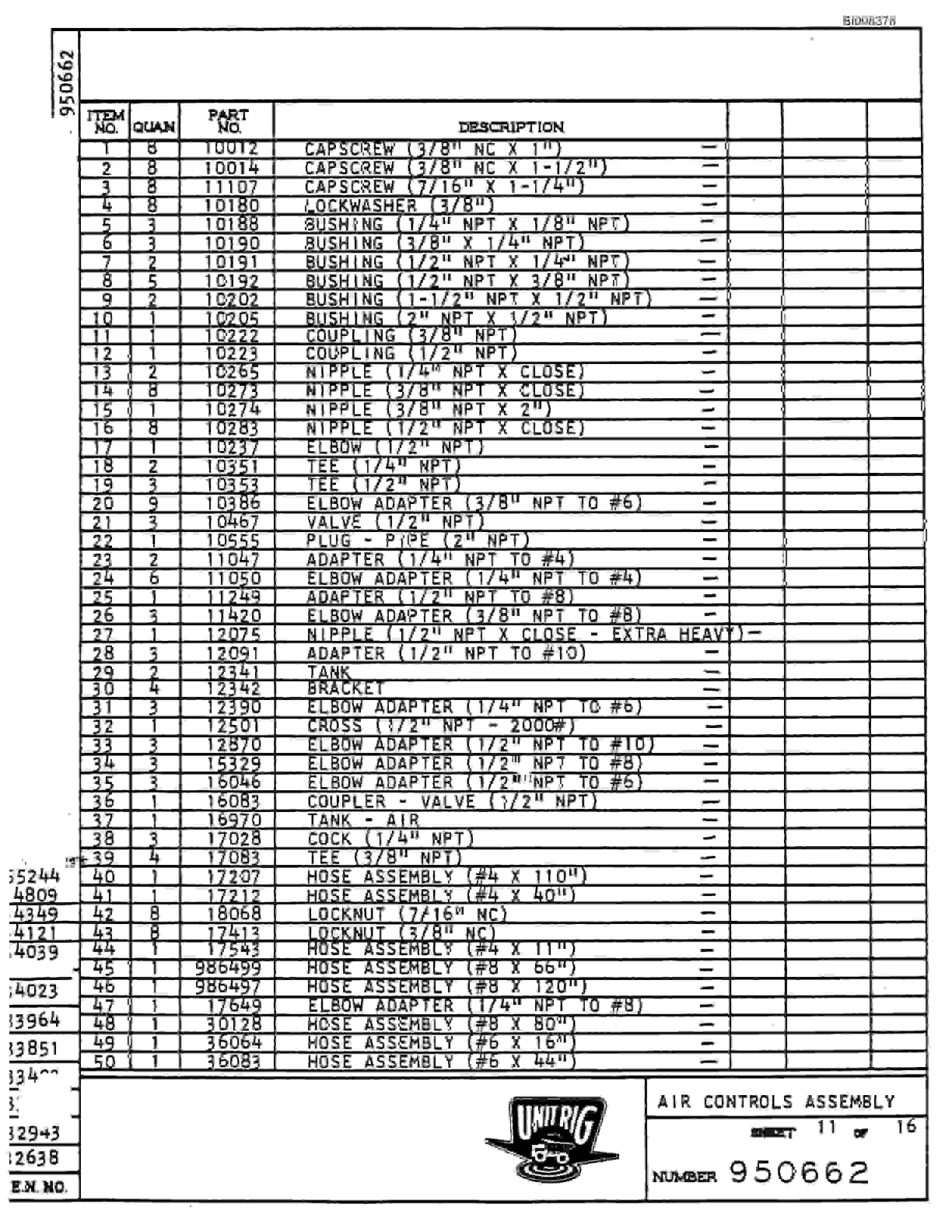 Bucyrus MK-85 Illustrated Parts Catalog BI008378-4