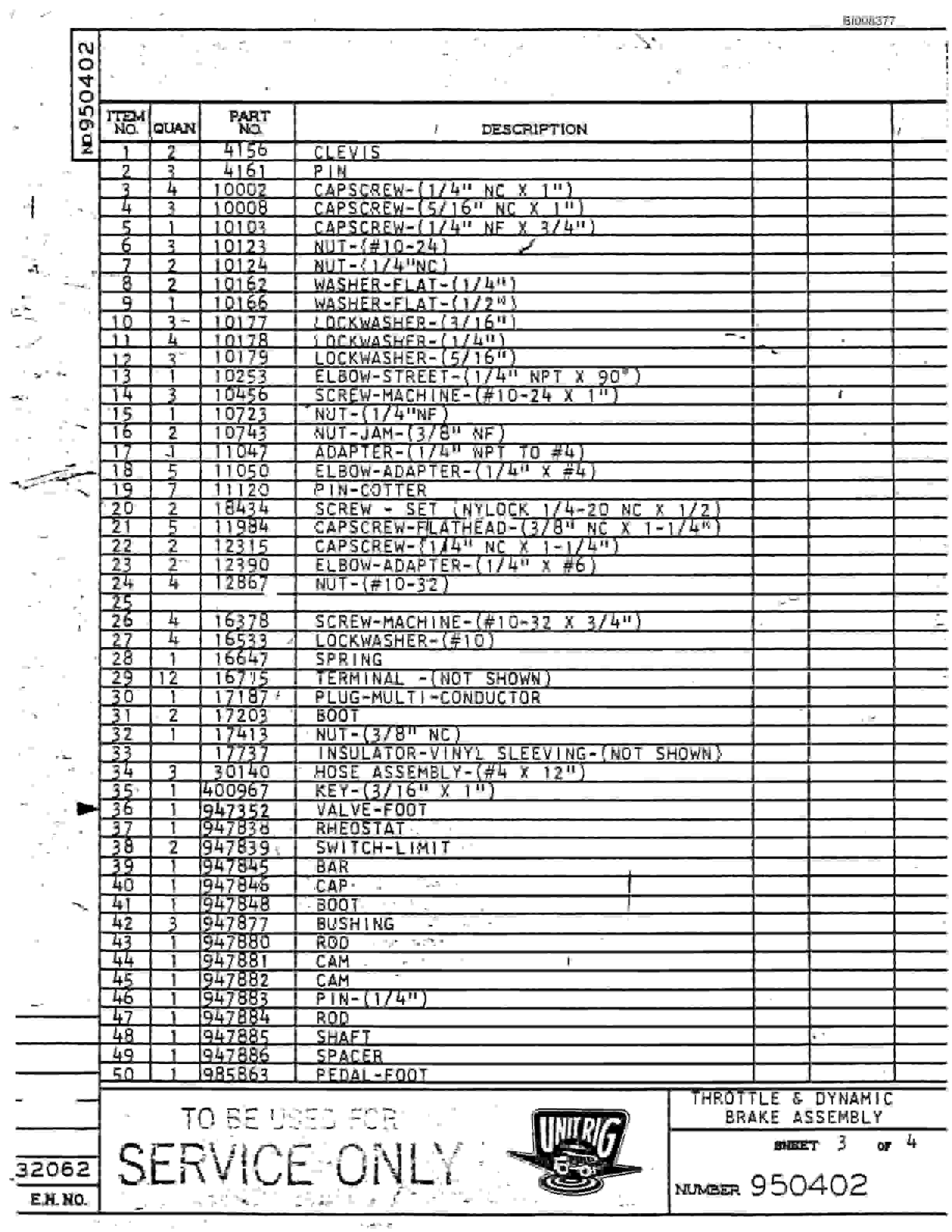 Bucyrus MK-85 Parts Catalog BI008377-2