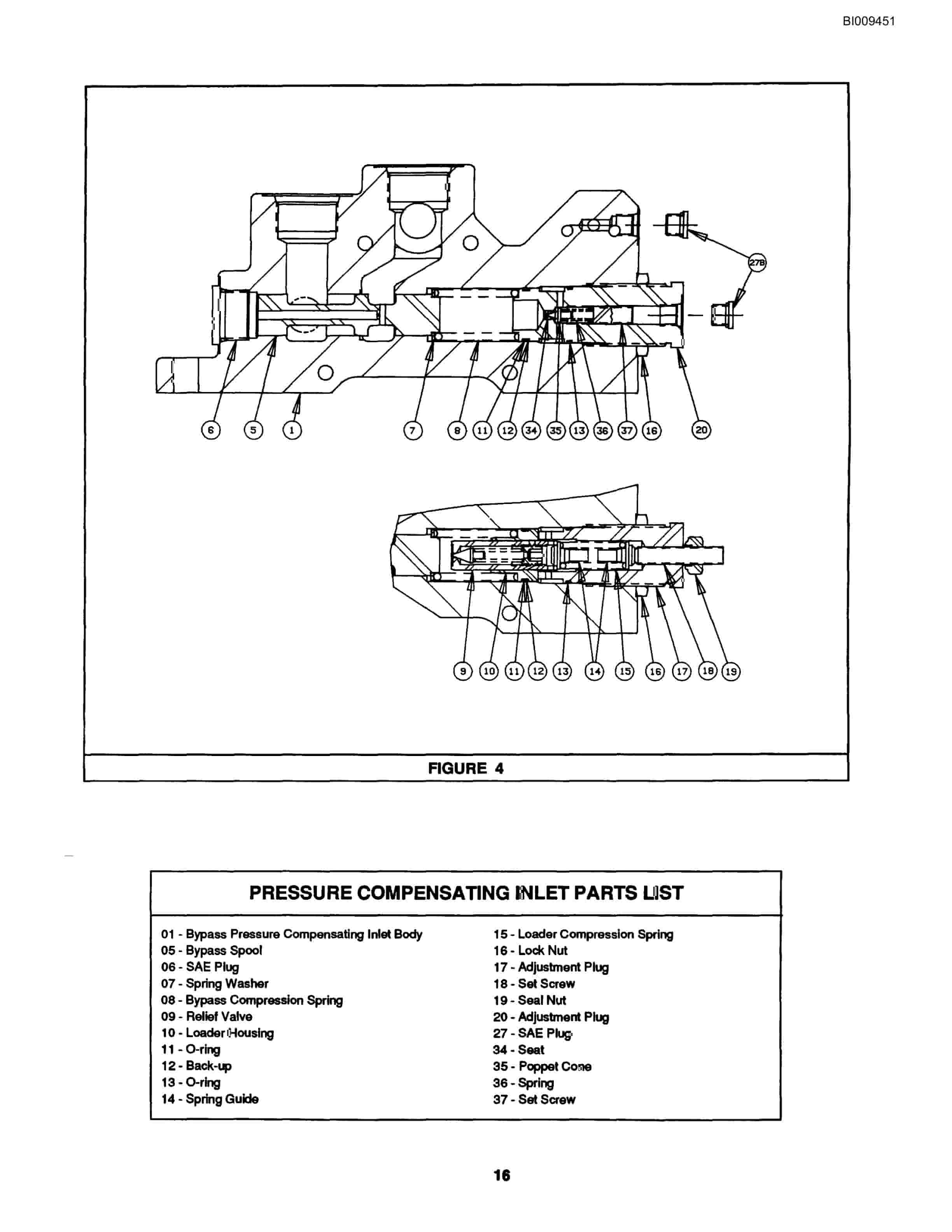 Bucyrus MK10HD Skid Steer Hydraulic Jumbo Parts Catalog BI009451-4
