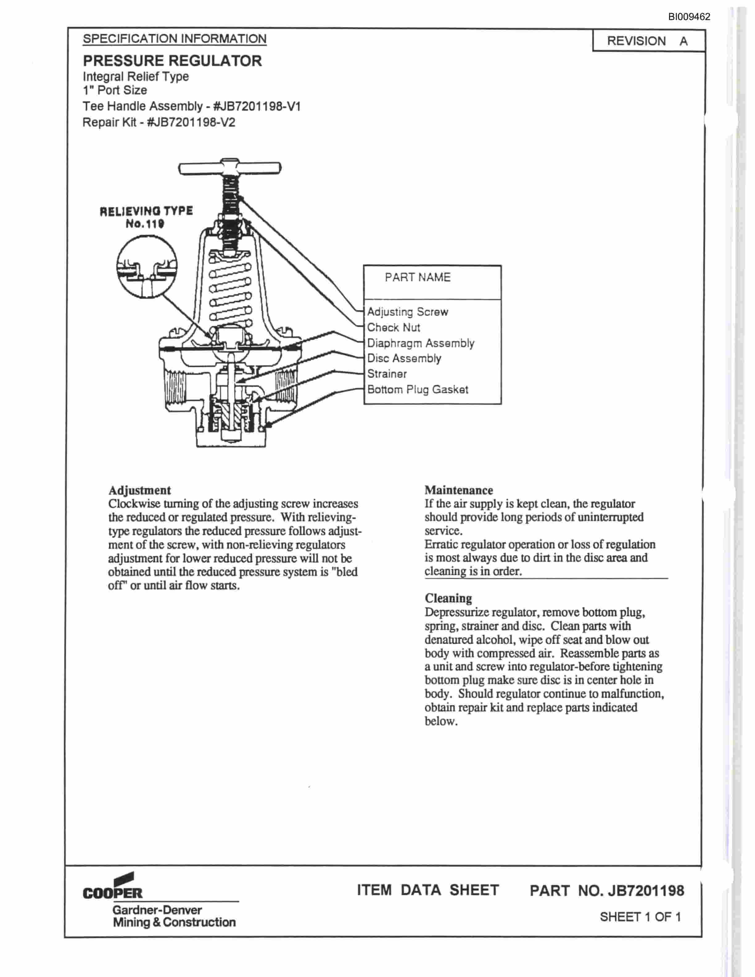 Bucyrus MK34P 2 Boom Pneumatic Jumbo Parts Catalog BI009462-4
