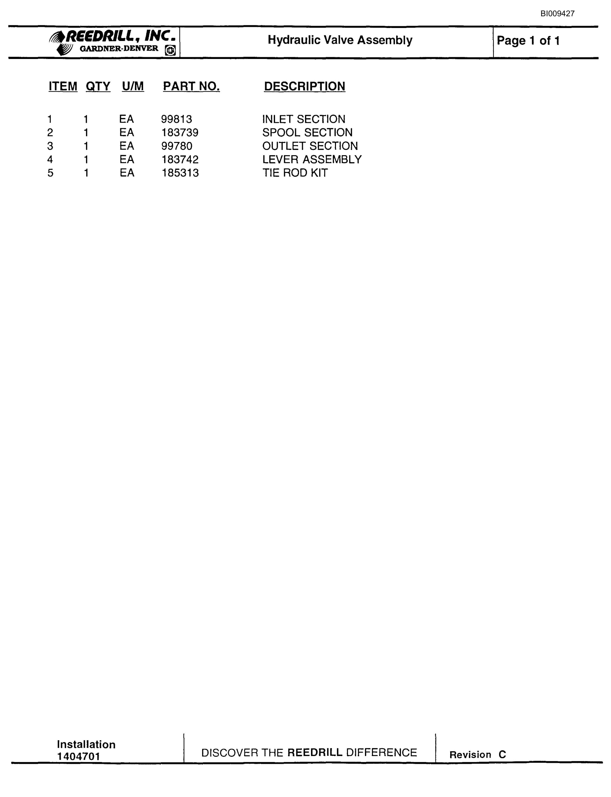 Bucyrus MK35 2 Boom Hydraulic Jumbo Parts Catalog BI009427-3