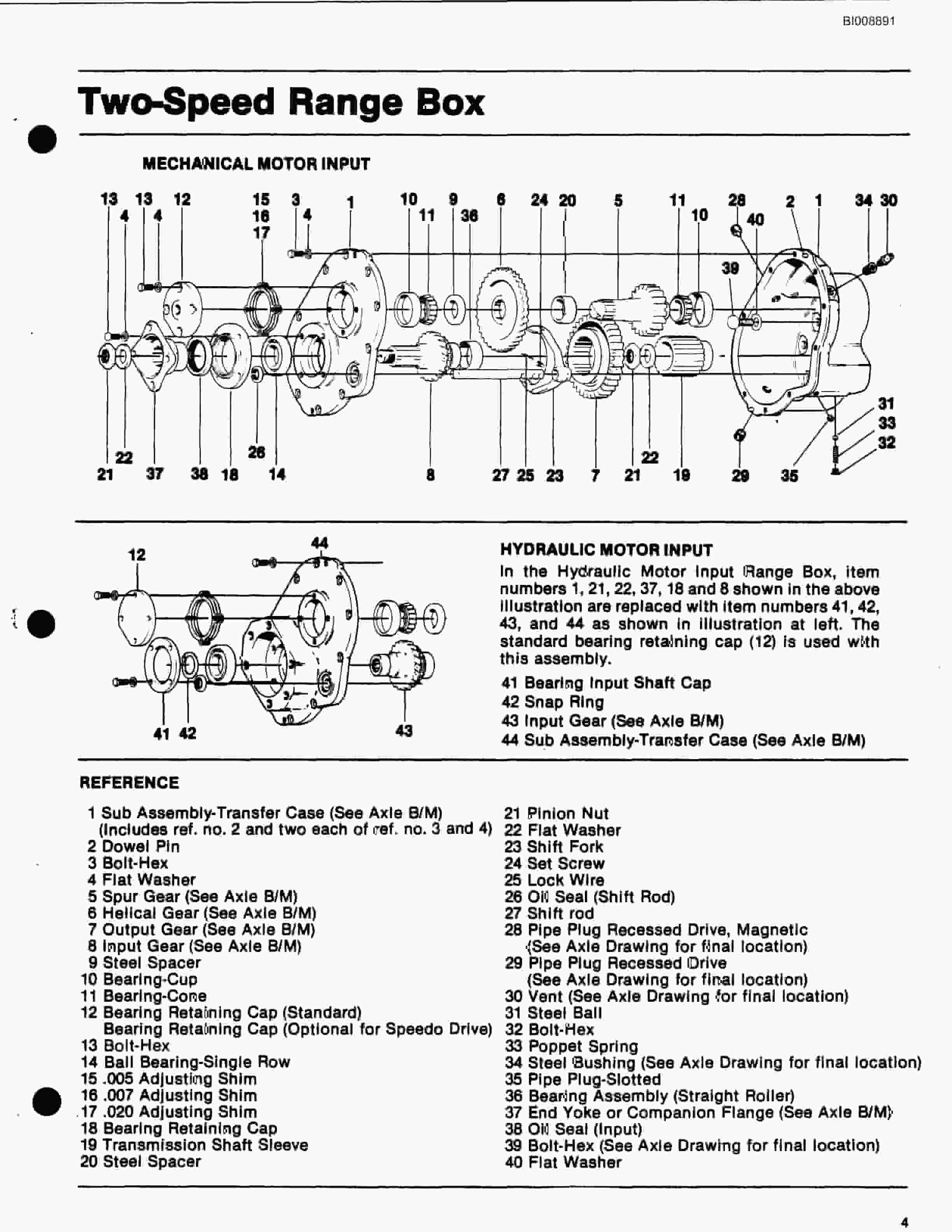 Bucyrus MK35 Articulated Hydraulic Jumbo Parts Catalog BI008891-5
