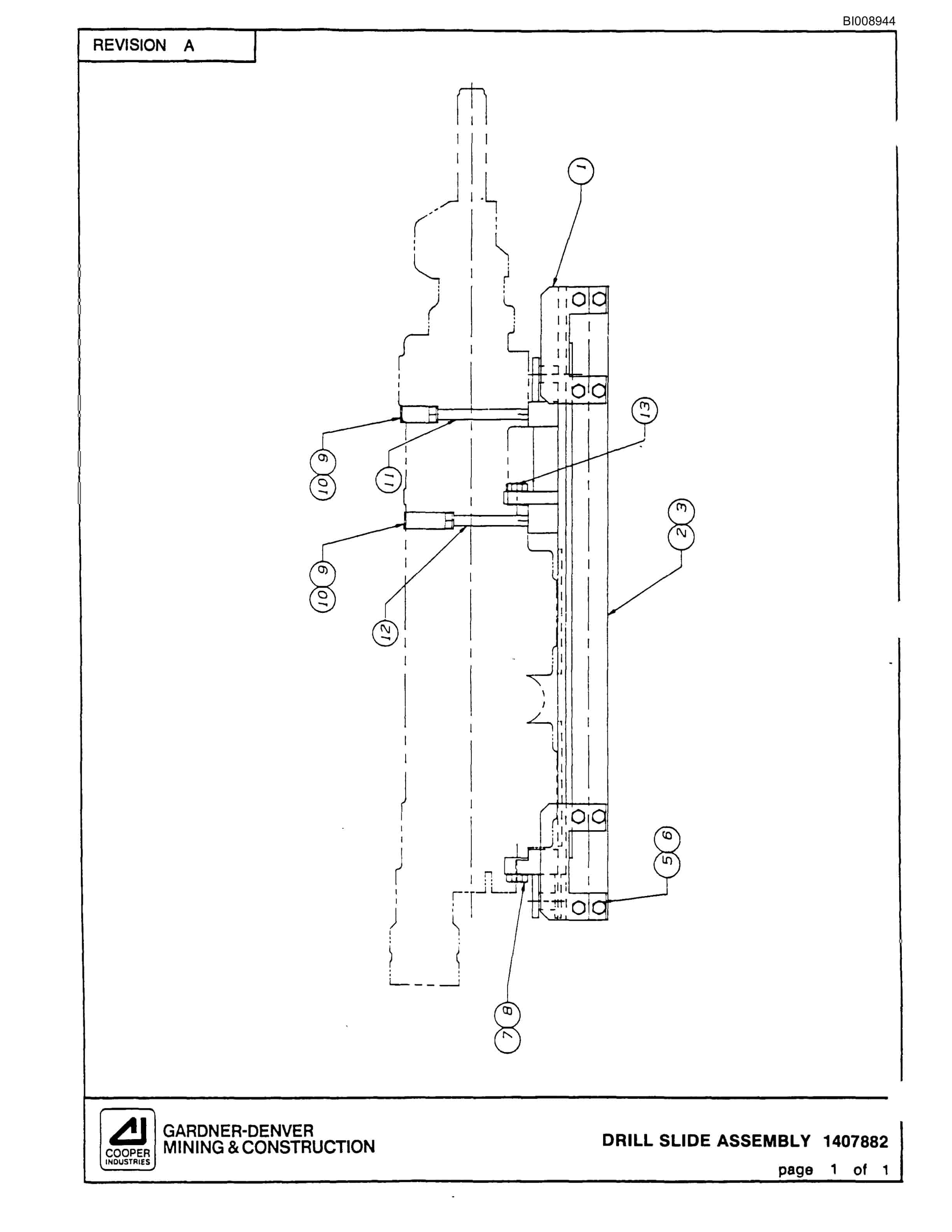 Bucyrus MK35H 2 Boom Hydraulic Jumbo Parts Catalog BI008944-2