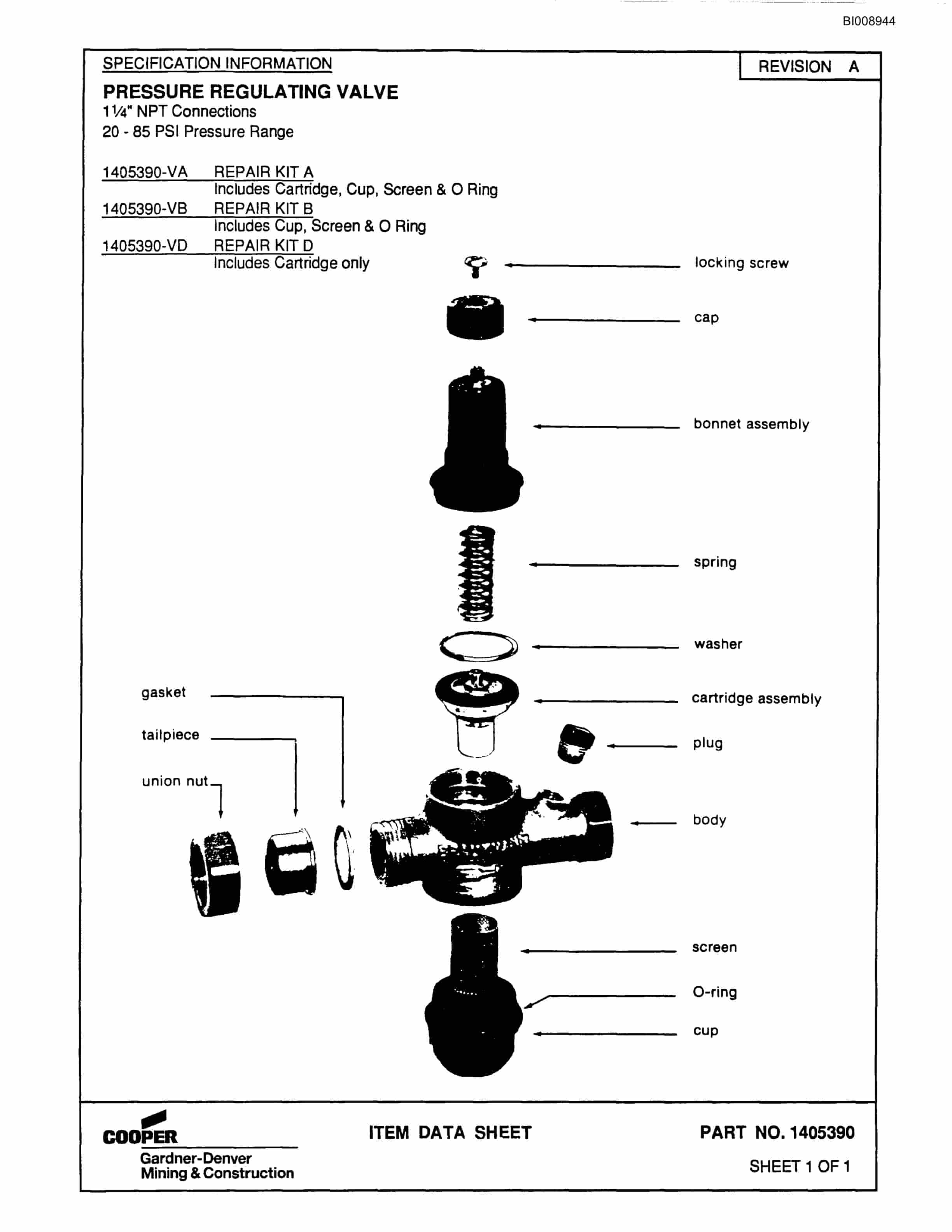 Bucyrus MK35H 2 Boom Hydraulic Jumbo Parts Catalog BI008944-5