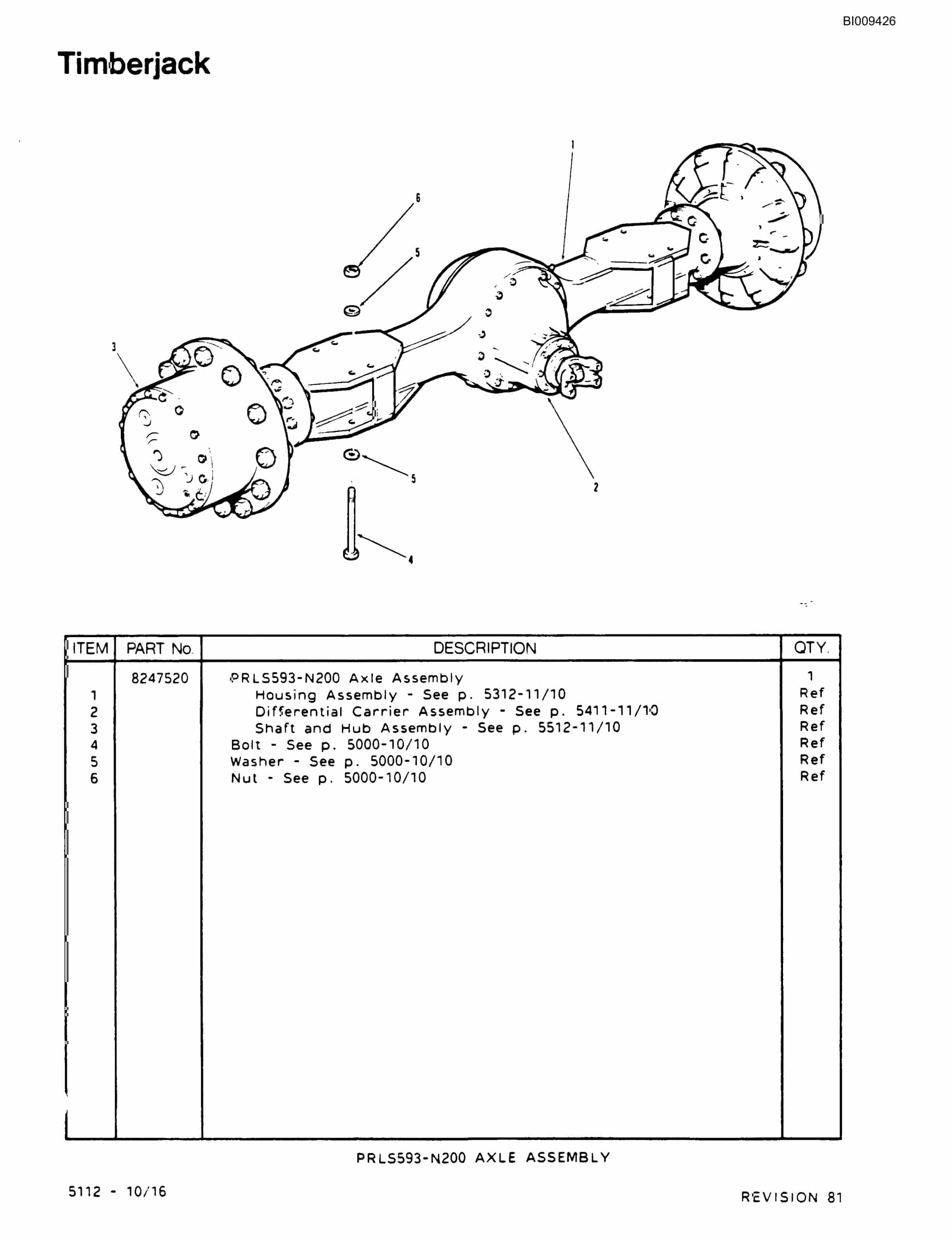 Bucyrus MK40HD Single Boom Hydraulic Jumbo Parts Catalog BI009426-2