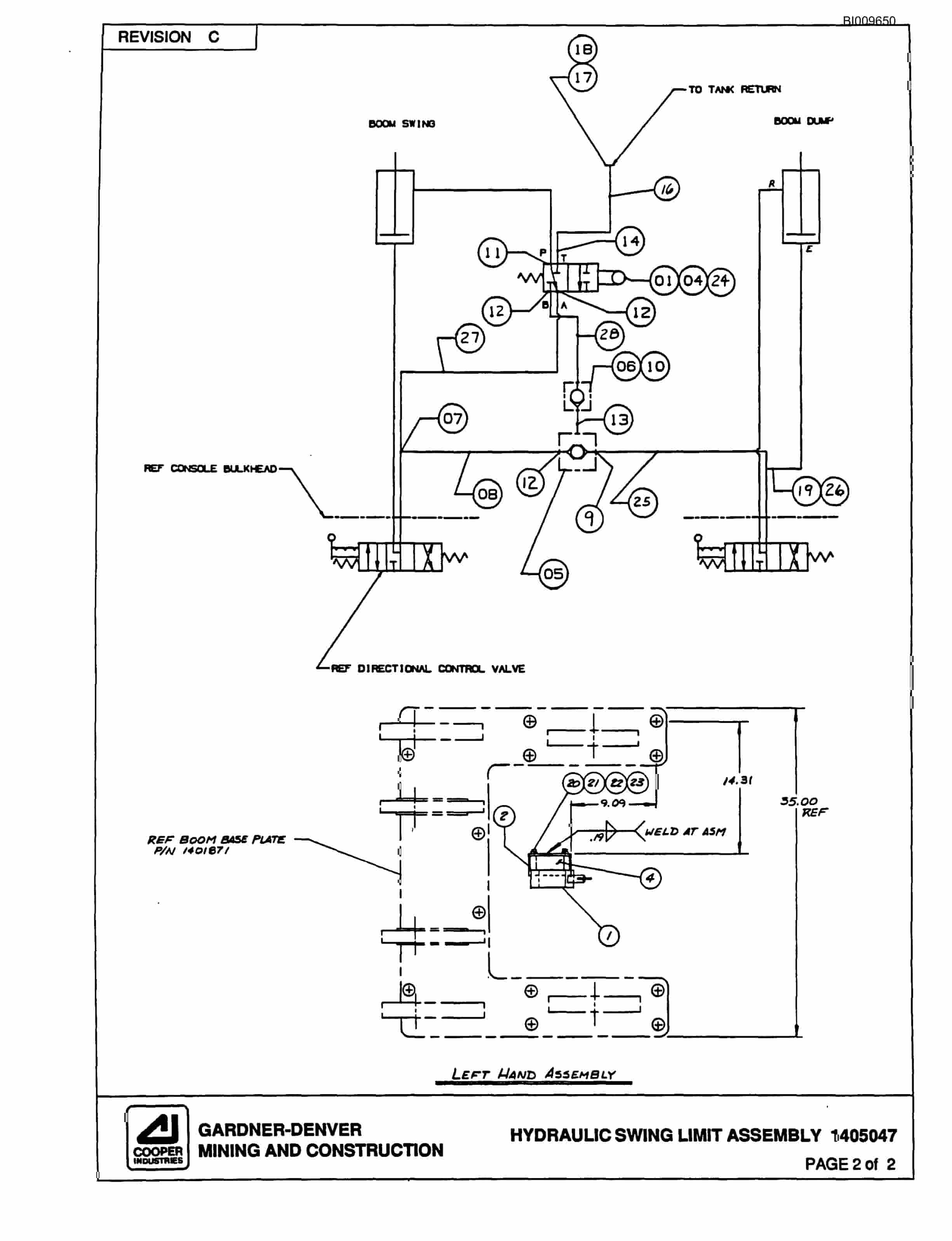 Bucyrus MK45 Articulated Hydraulic Jumbo Parts Catalog BI009650-3