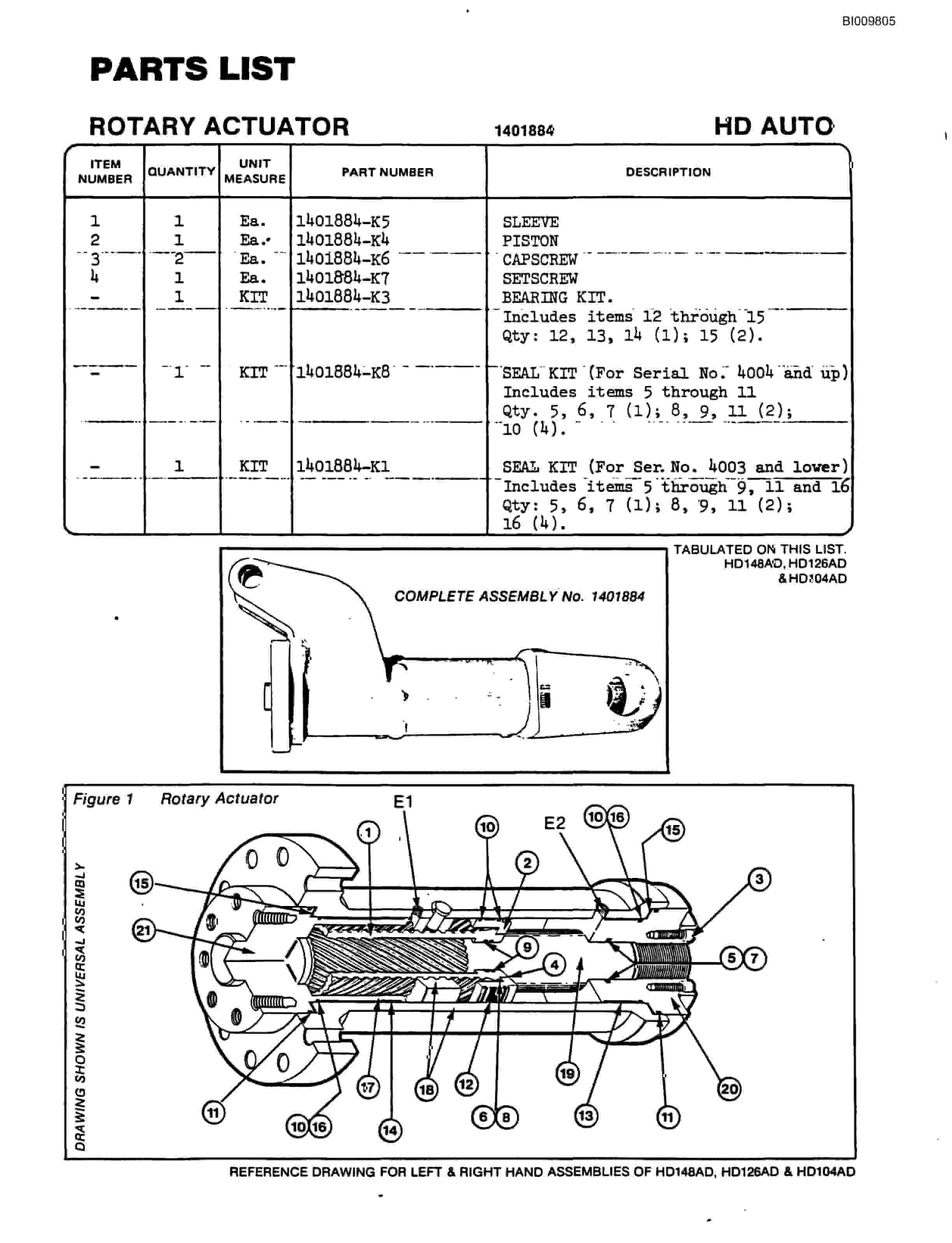 Bucyrus MK45 Articulated Hydraulic Jumbo Parts Catalog BI009805-2