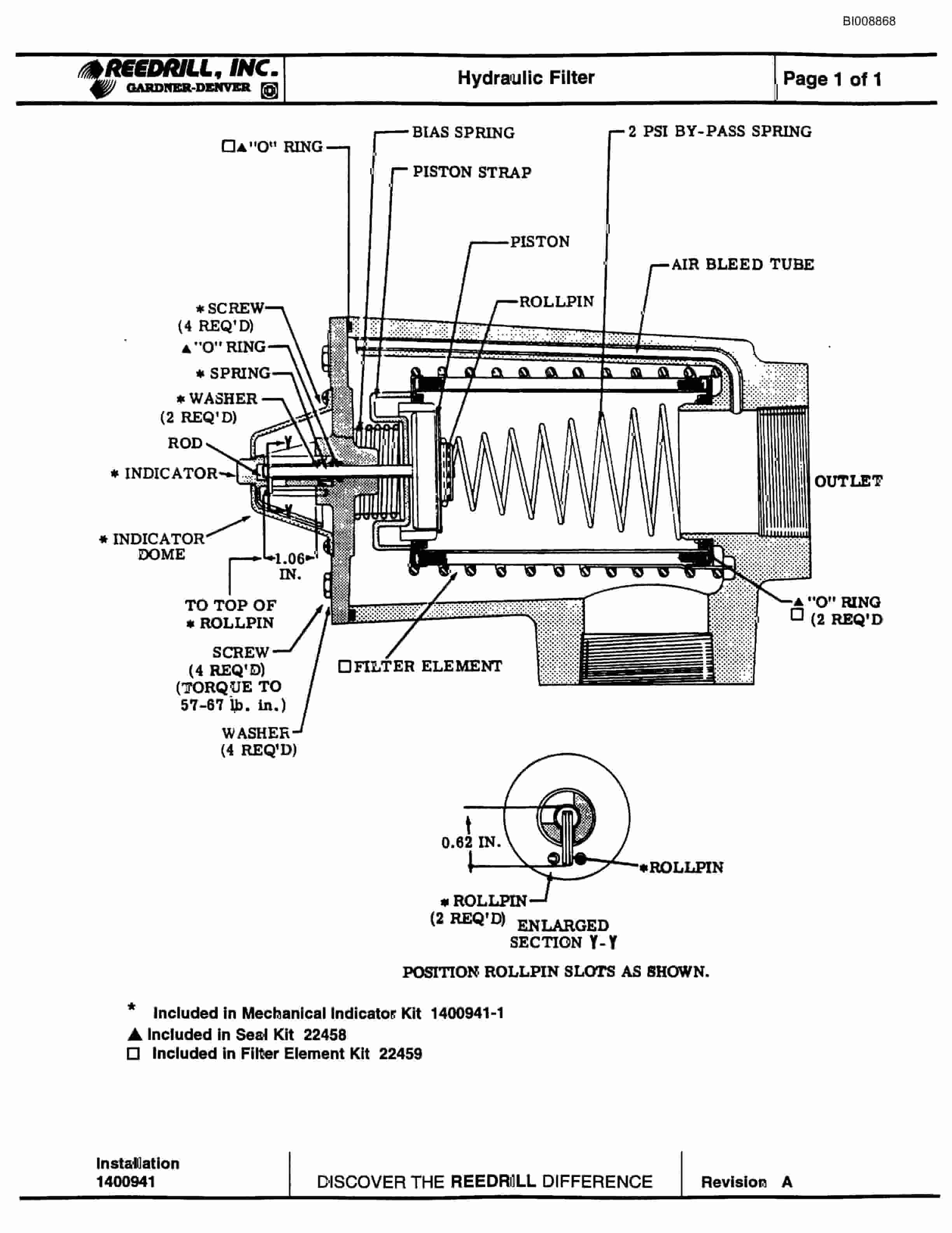 Bucyrus MK45HD Hydraulic Jumbo Parts Catalog BI008868-4