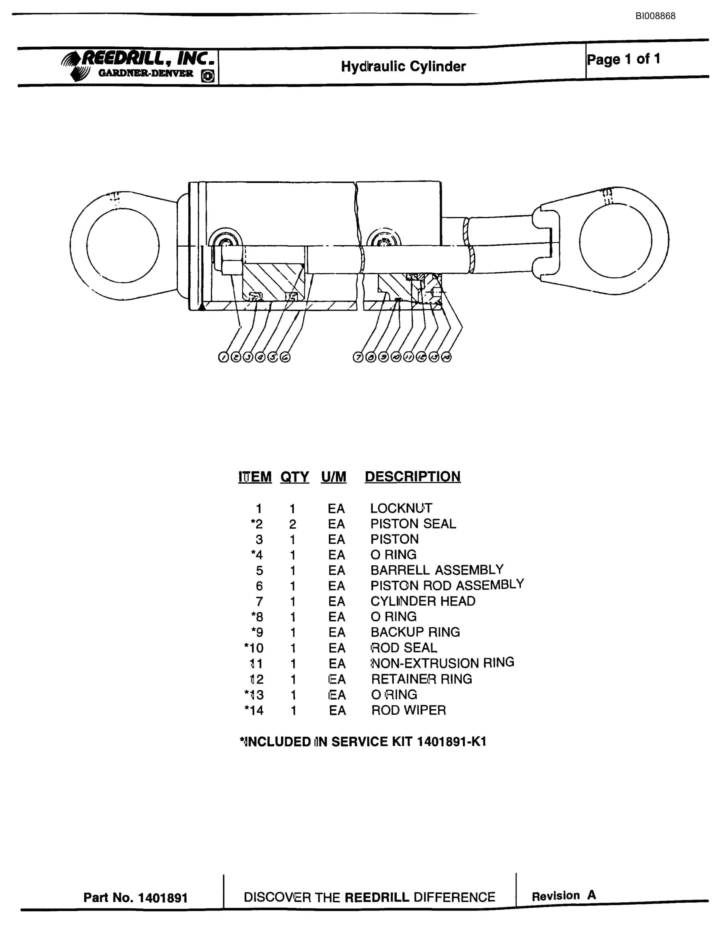 Bucyrus MK45HD Hydraulic Jumbo Parts Catalog BI008868-5