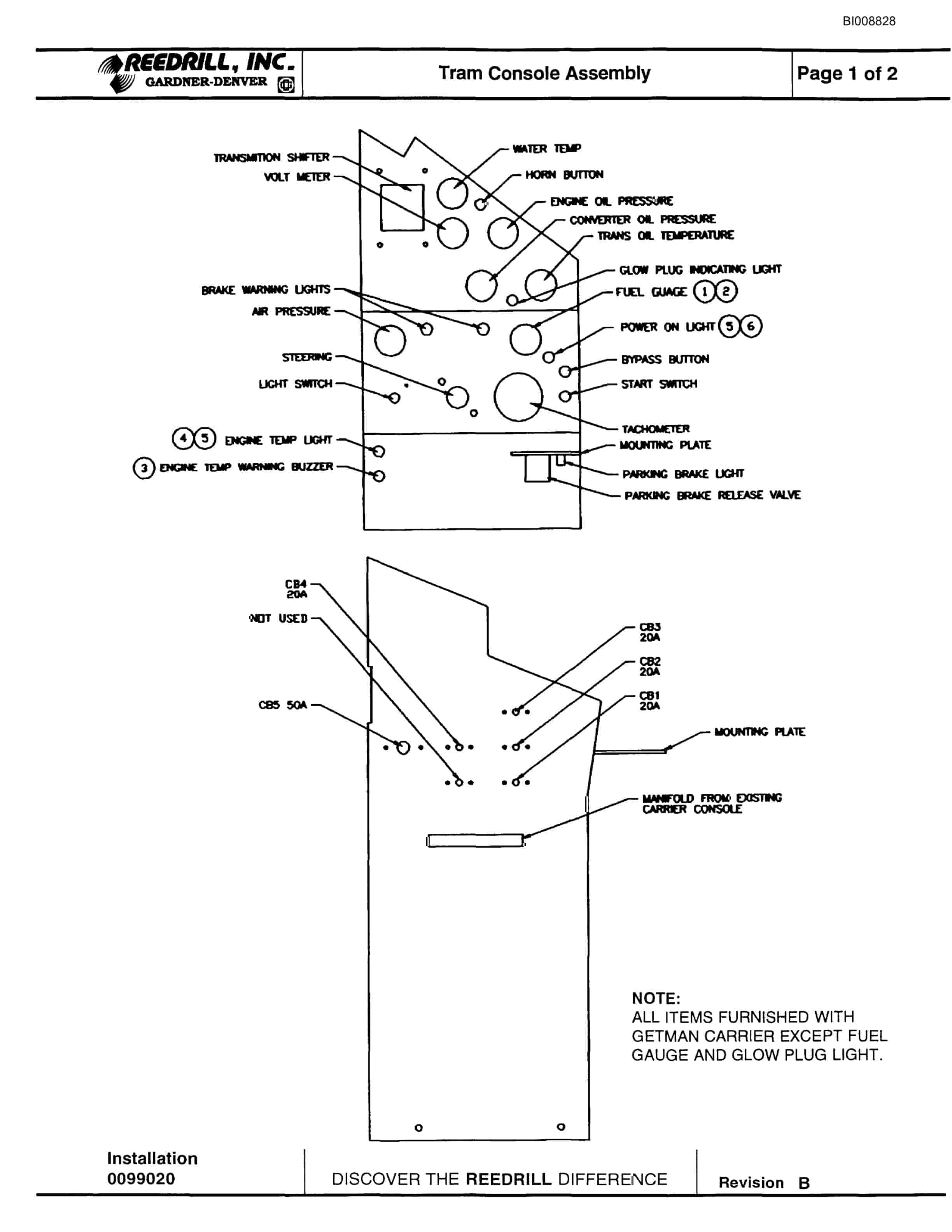 Bucyrus MK45HD Single Boom Hydraulic Jumbo Parts Catalog BI008828-2