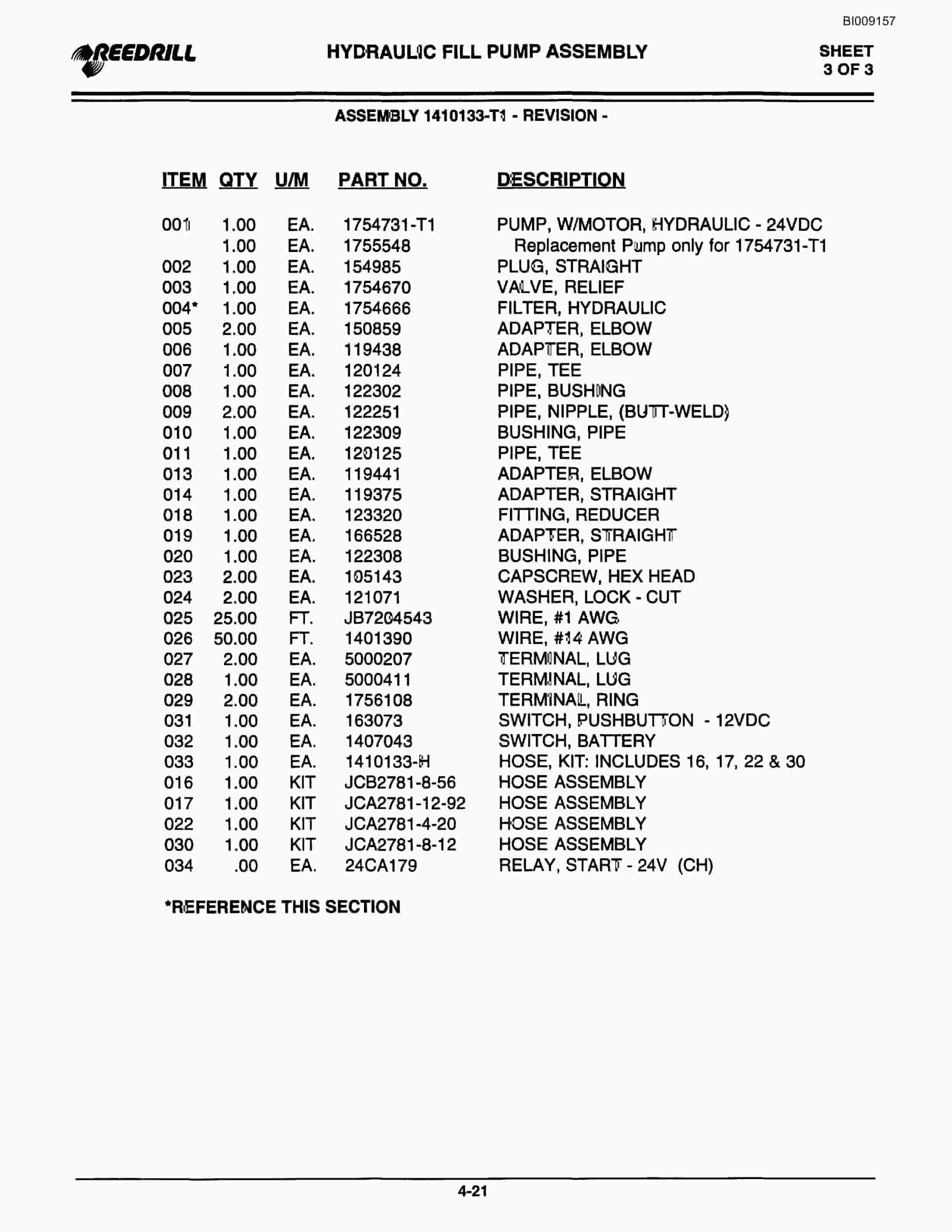 Bucyrus MK45HD Single Boom Hydraulic Jumbo Parts Catalog BI009157-2