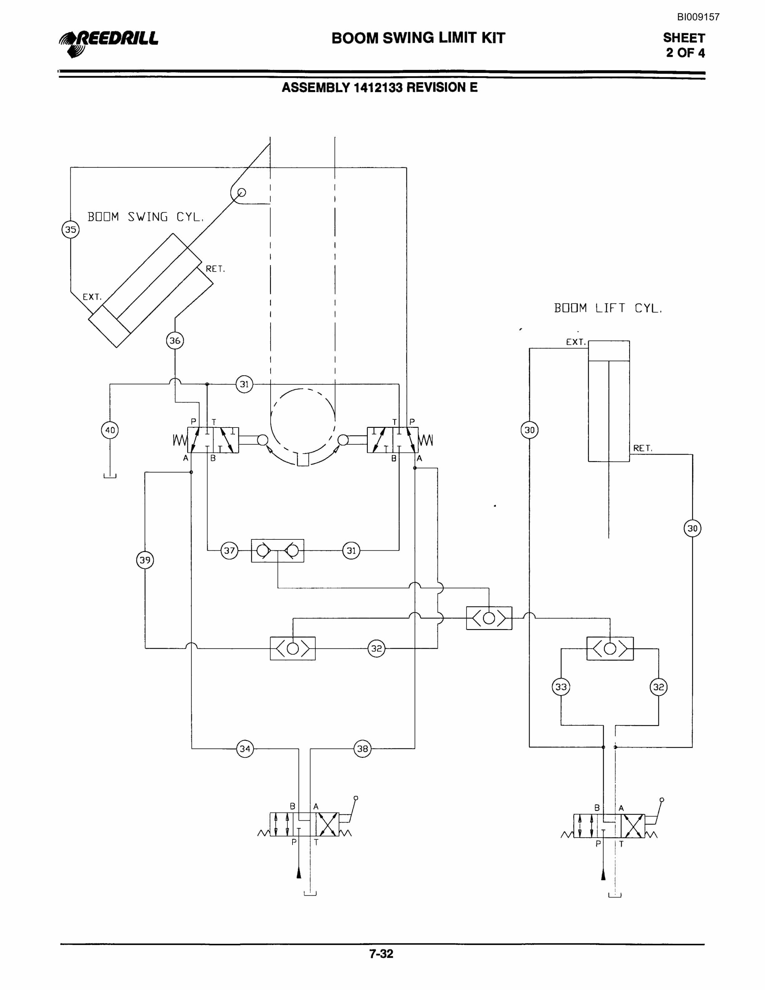 Bucyrus MK45HD Single Boom Hydraulic Jumbo Parts Catalog BI009157-5
