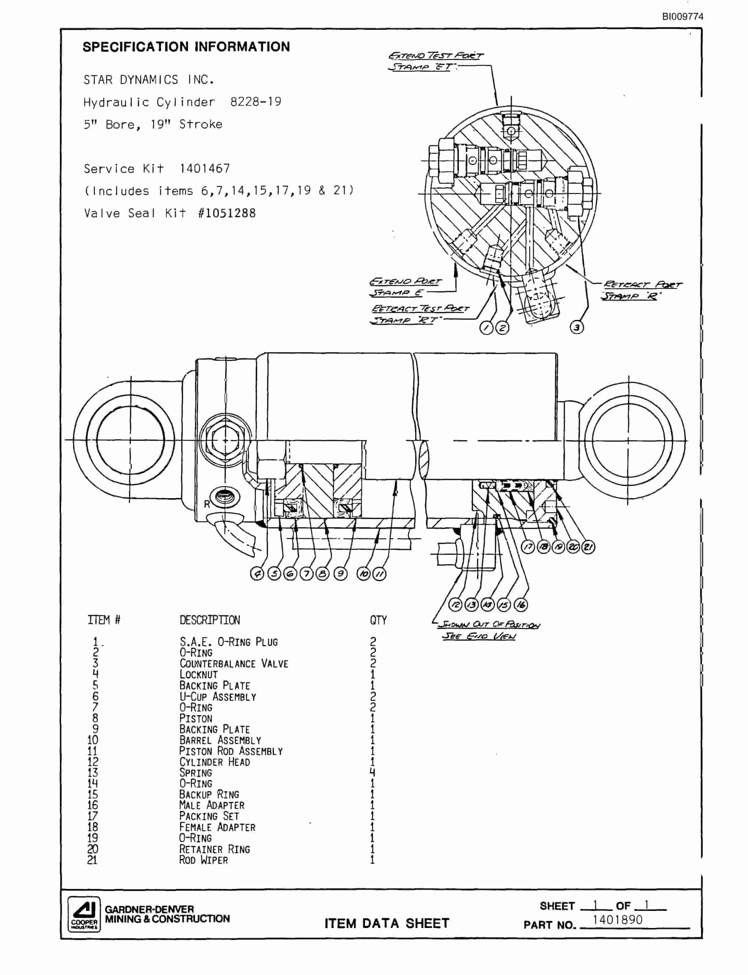 Bucyrus MK45HD Single Boom Hydraulic Jumbo Parts Catalog BI009774-3