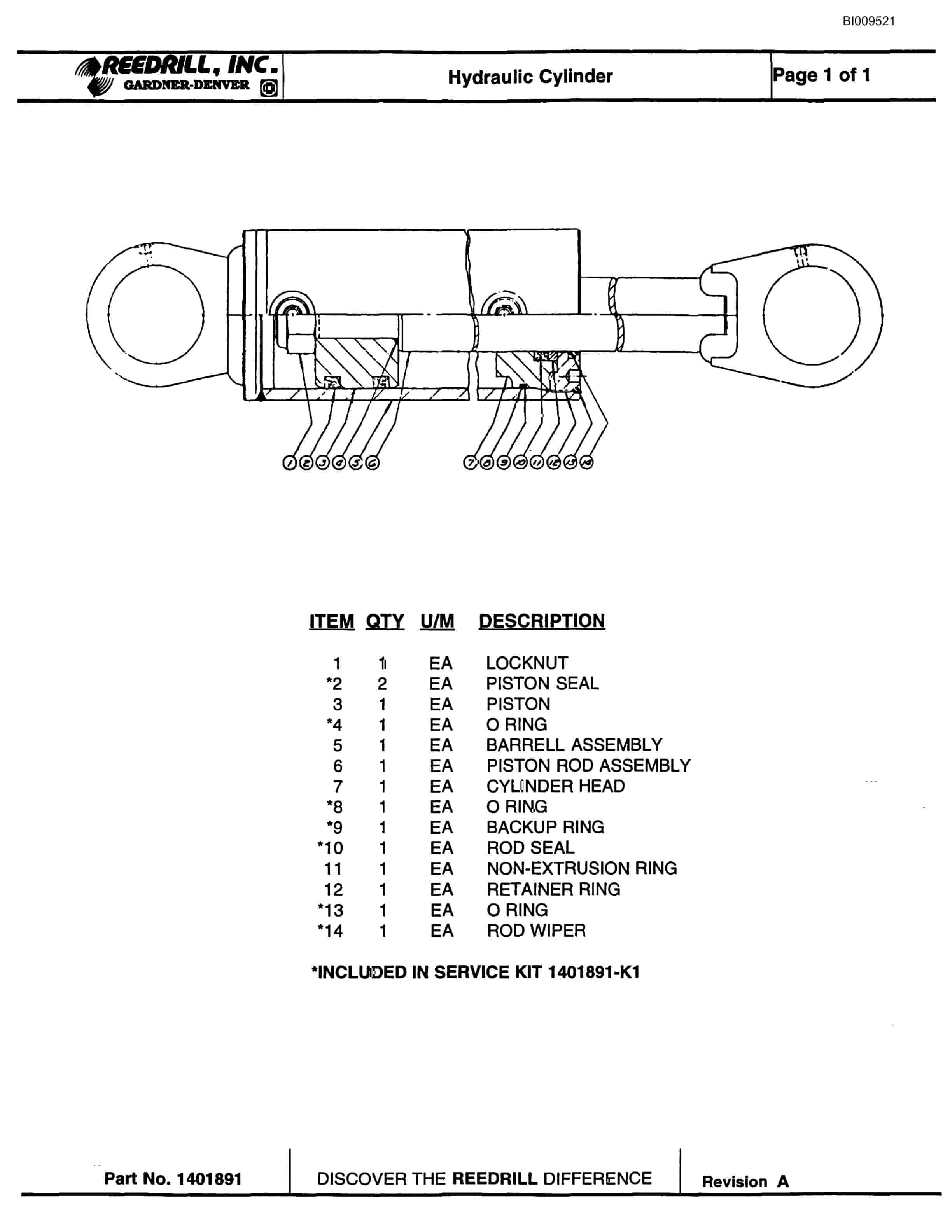 Bucyrus MK45HD Single Boom Jumbo Parts Catalog BI009521-4