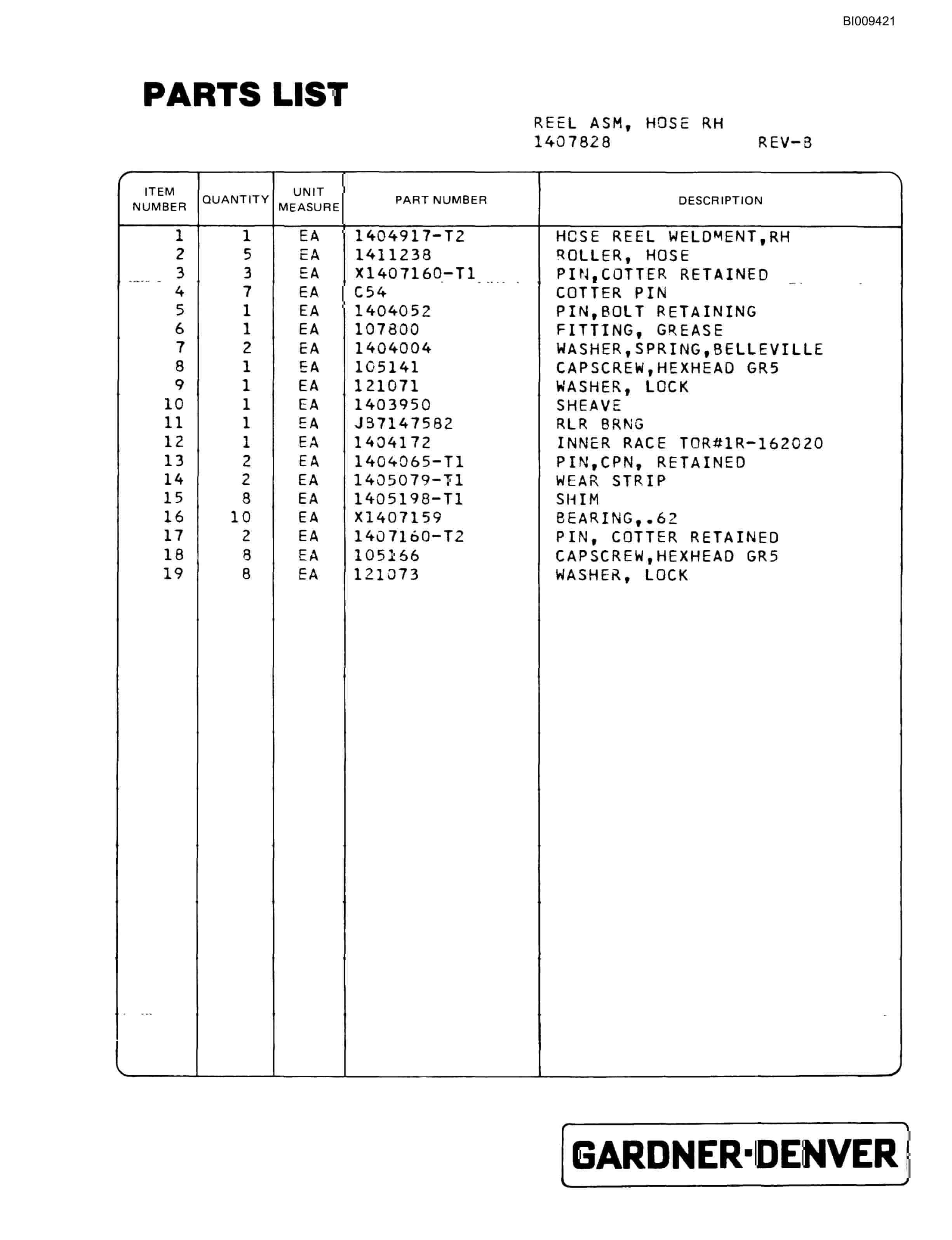 Bucyrus MK65 3 Boom Hydraulic Jumbo Parts Catalog BI009421-2
