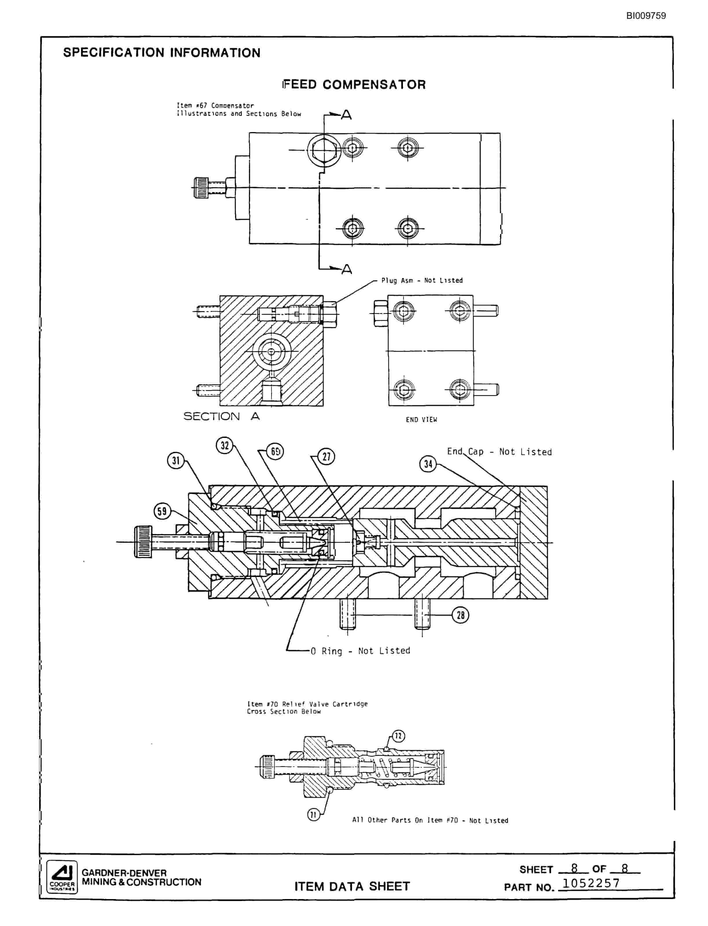 Bucyrus MK65 3 Boom Hydraulic Jumbo Parts Catalog BI009759-4