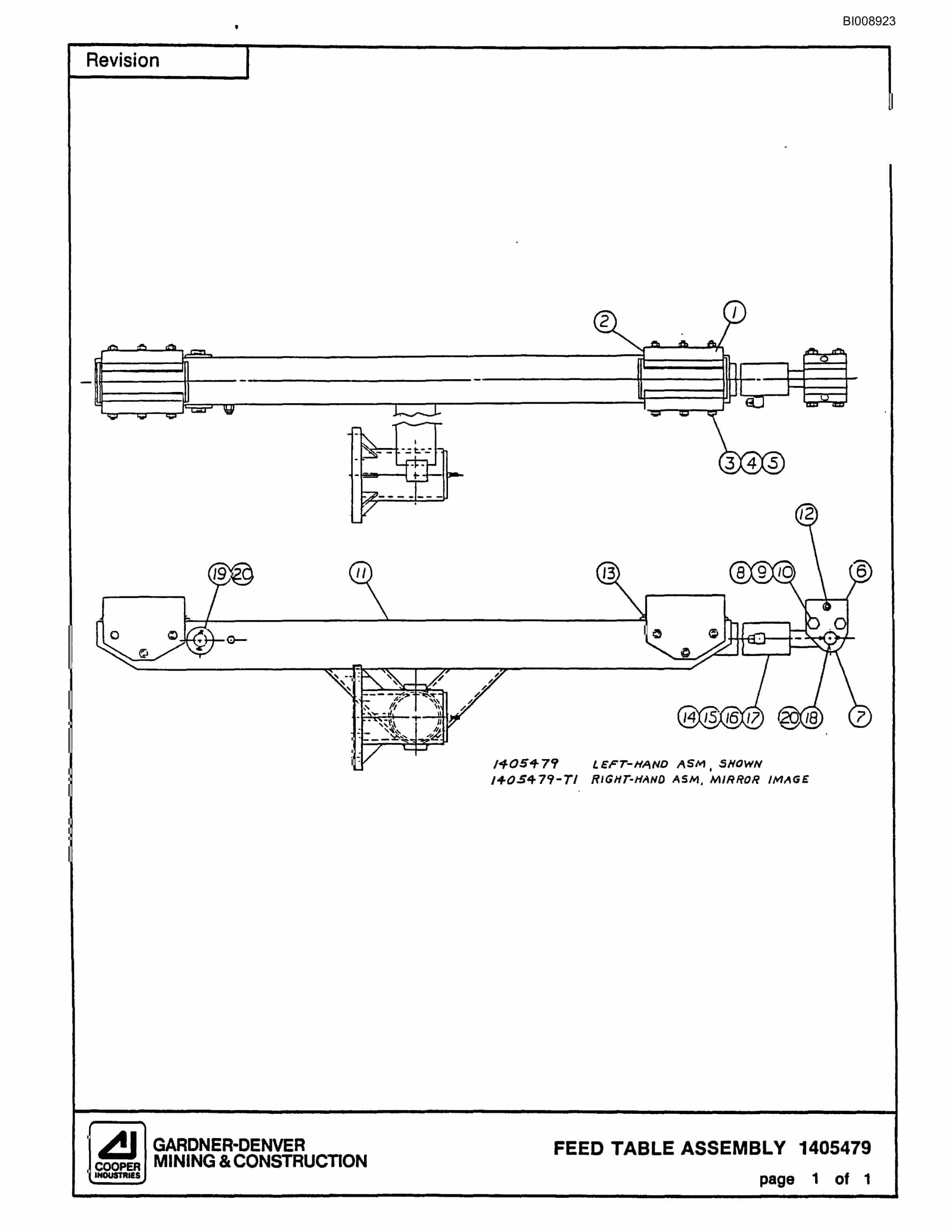 Bucyrus MK65 Articulated Hydraulic Jumbo Parts Catalog BI008923-2