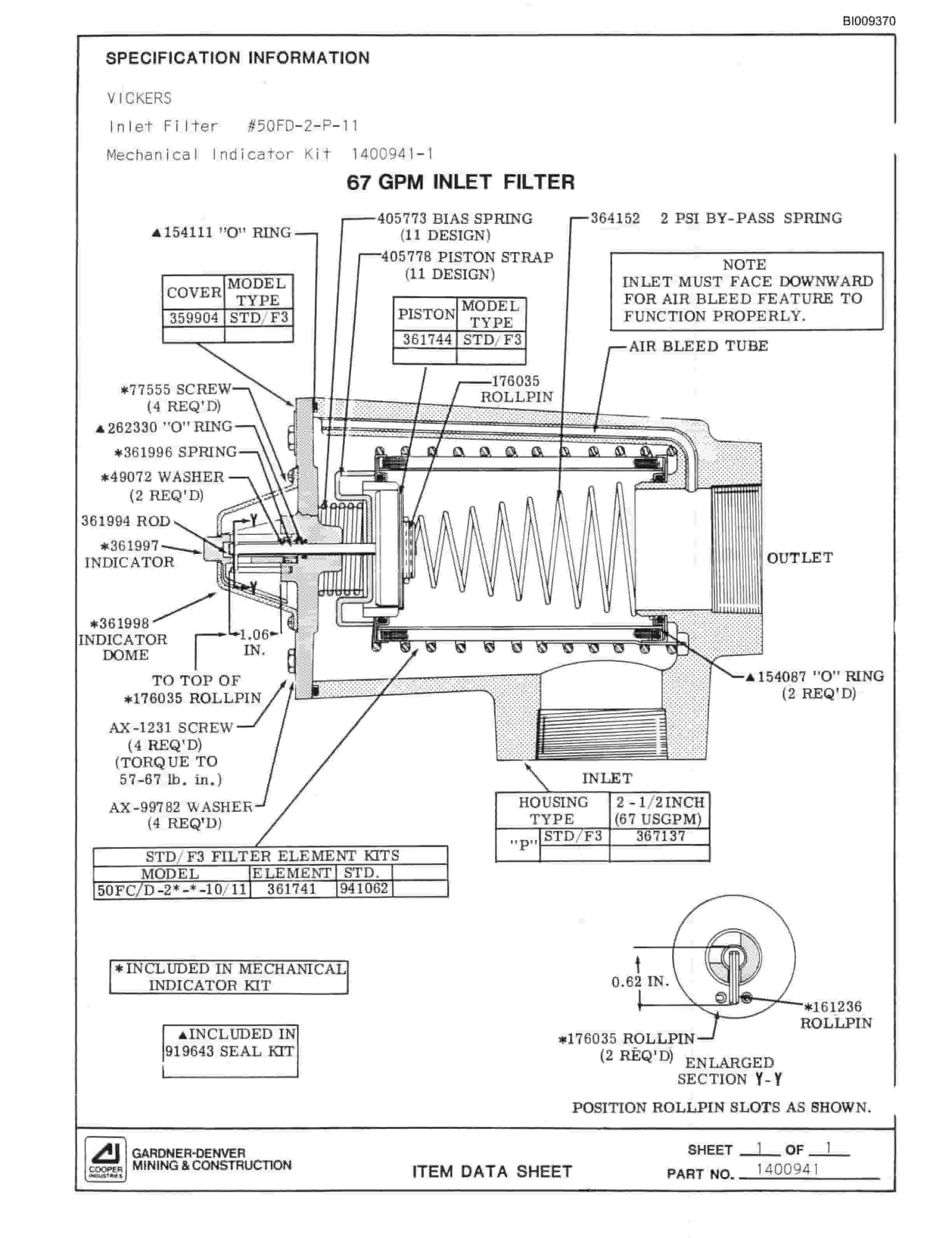 Bucyrus MK65 Articulated Hydraulic Jumbo Parts Catalog BI009370-4