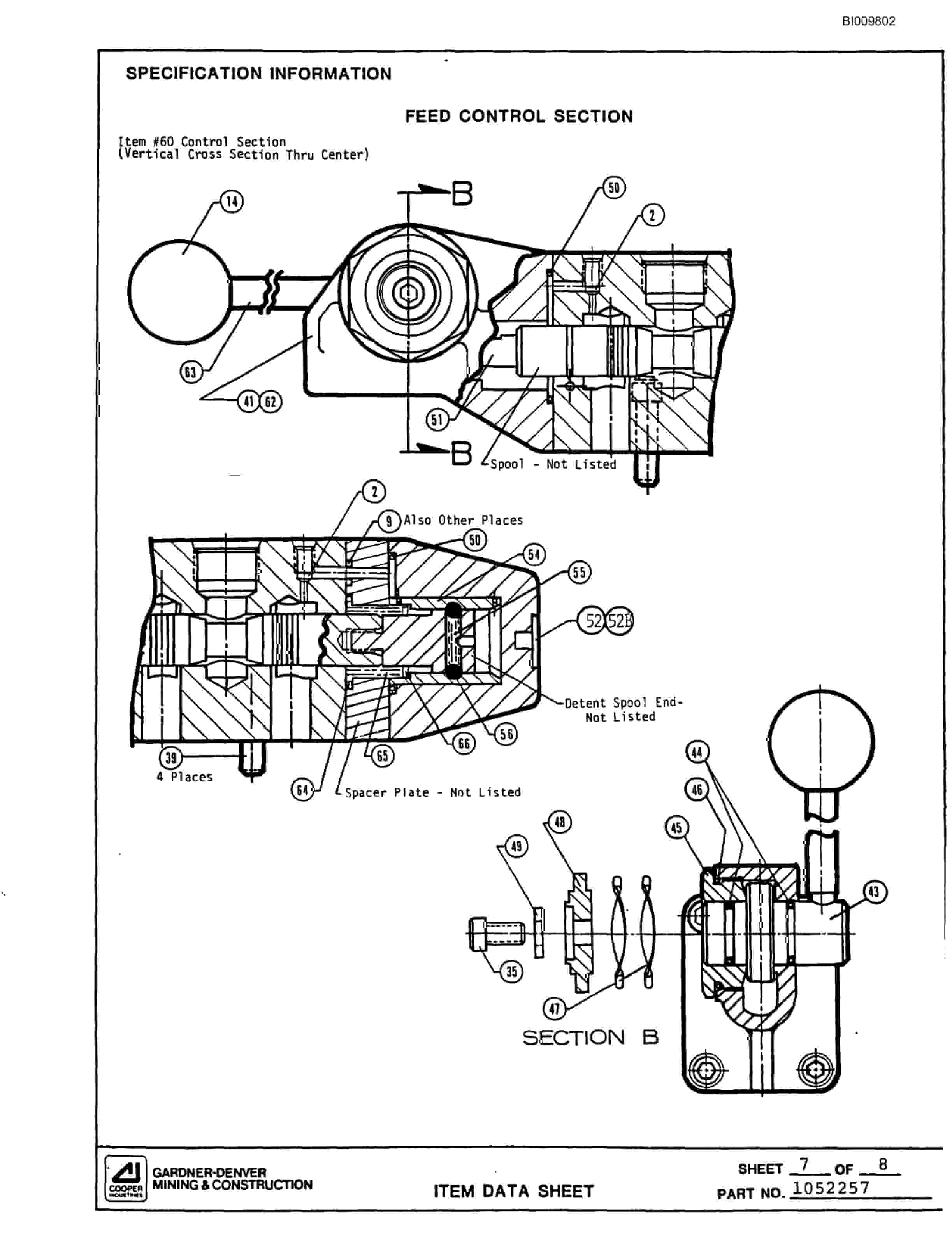 Bucyrus MK65 Articulated Hydraulic Jumbo Parts Catalog BI009802-3