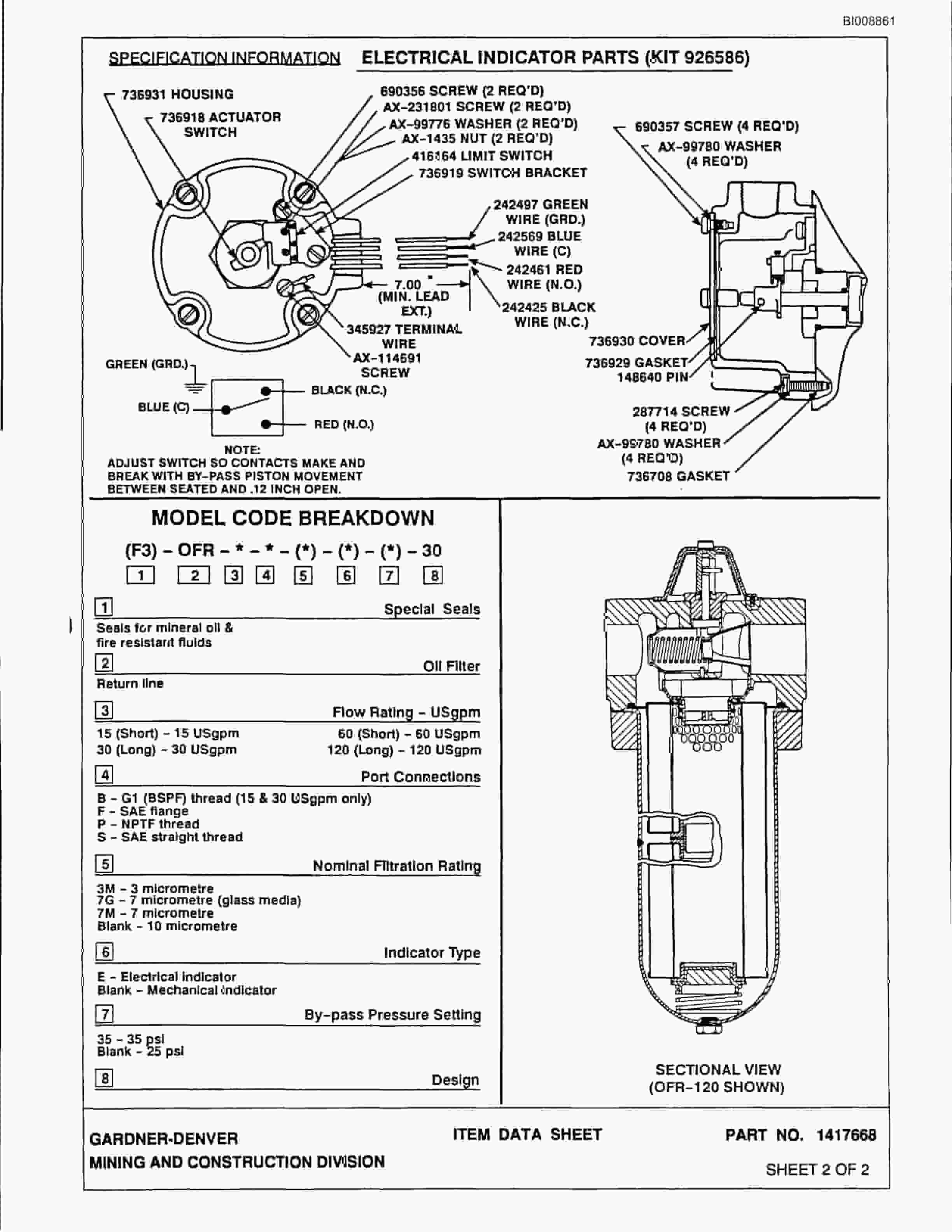 Bucyrus MK65 Two Boom Hydraulic Jumbo Parts Catalog BI008861-2