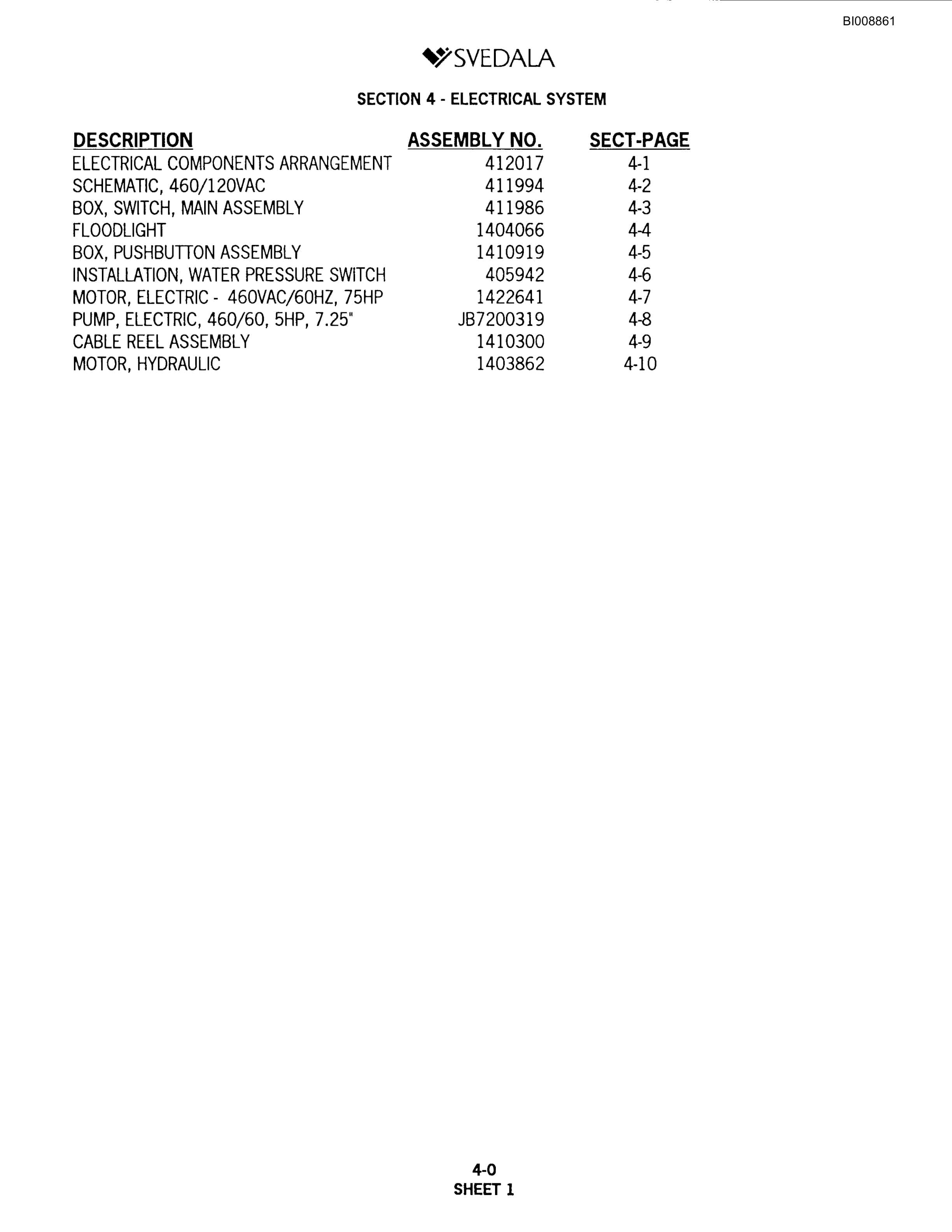 Bucyrus MK65 Two Boom Hydraulic Jumbo Parts Catalog BI008861-4