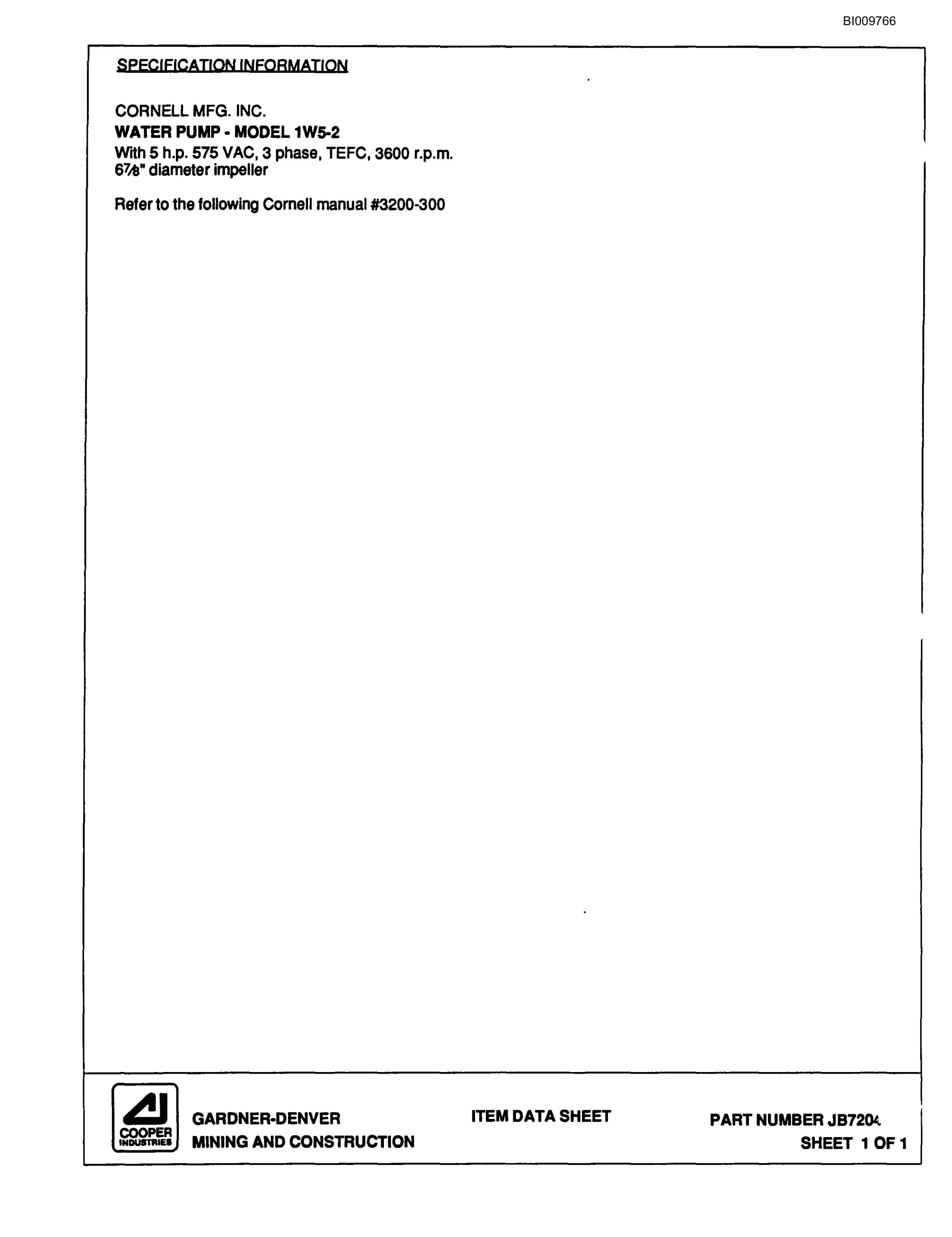 Bucyrus MK65 Two Boom Hydraulic Jumbo Parts Catalog BI009766-3