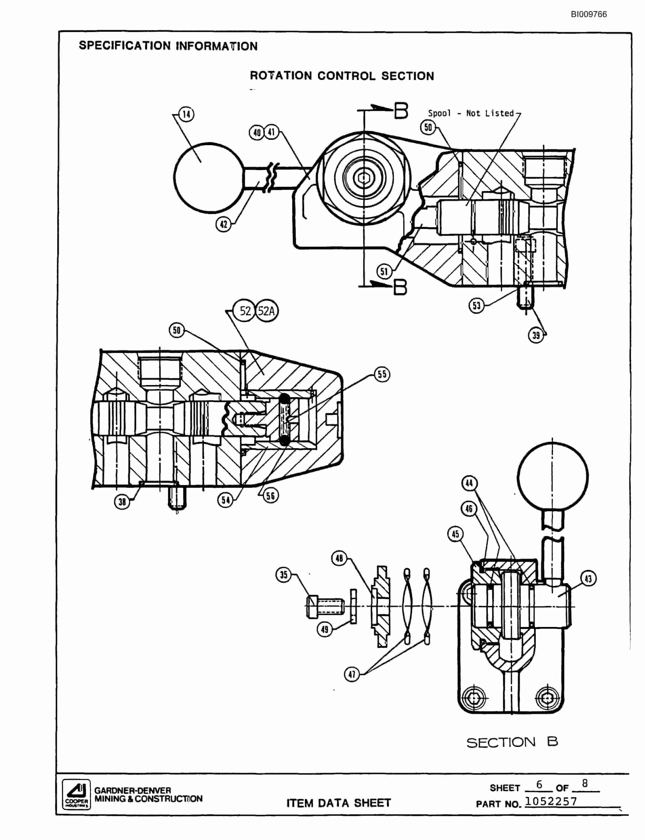 Bucyrus MK65 Two Boom Hydraulic Jumbo Parts Catalog BI009766-4