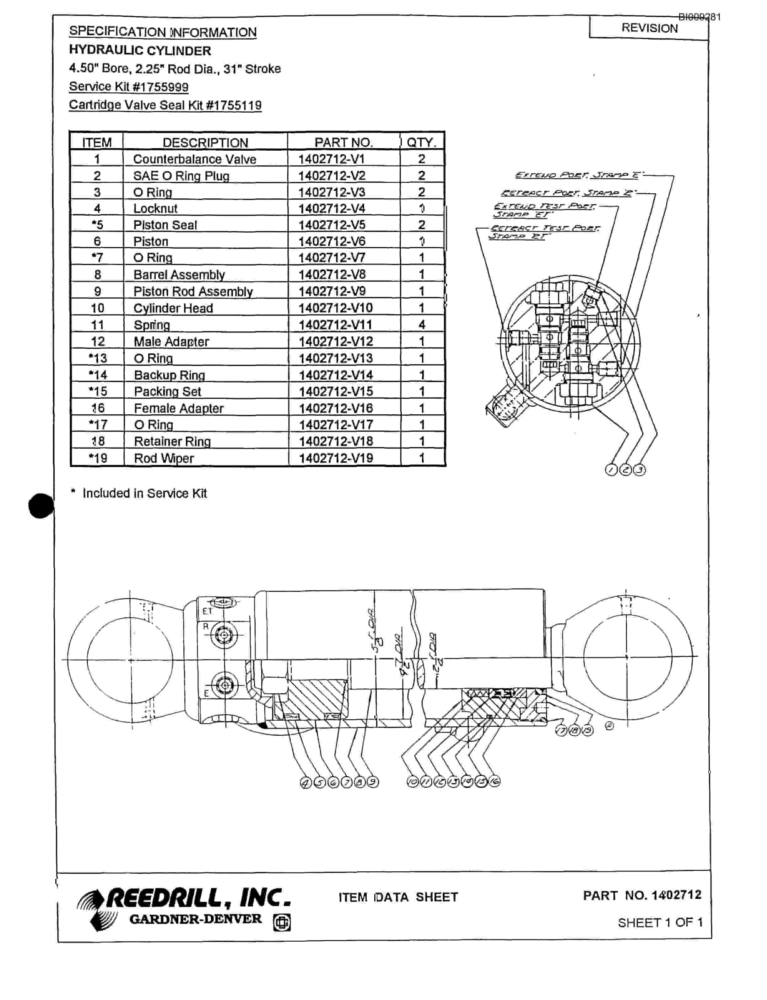 Bucyrus MK65HE Two Boom Articulated Hydraulic Jumbo Parts Catalog BI009281-3