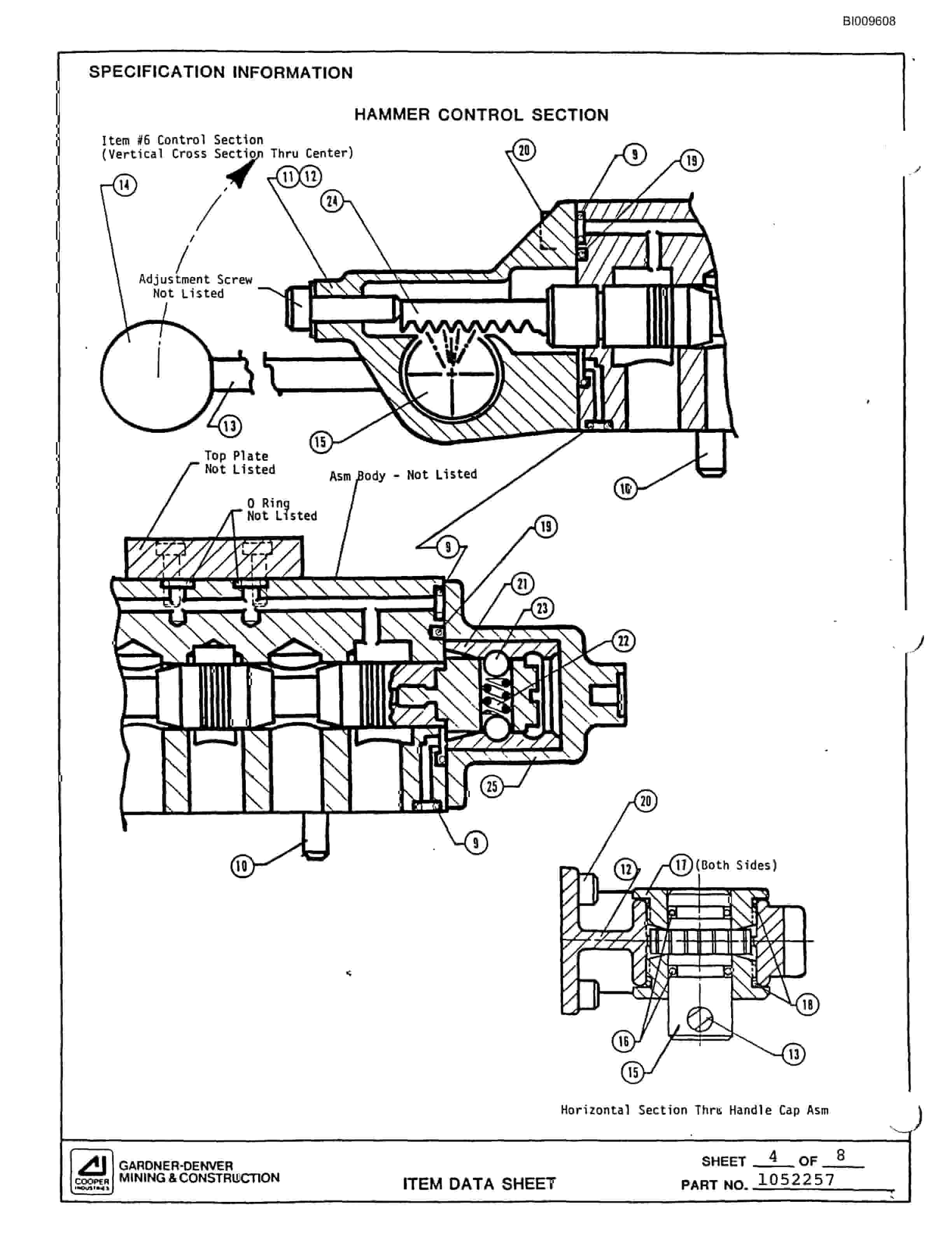 Bucyrus MK65HE Two Boom Hydraulic Jumbo Parts Catalog BI009608-4