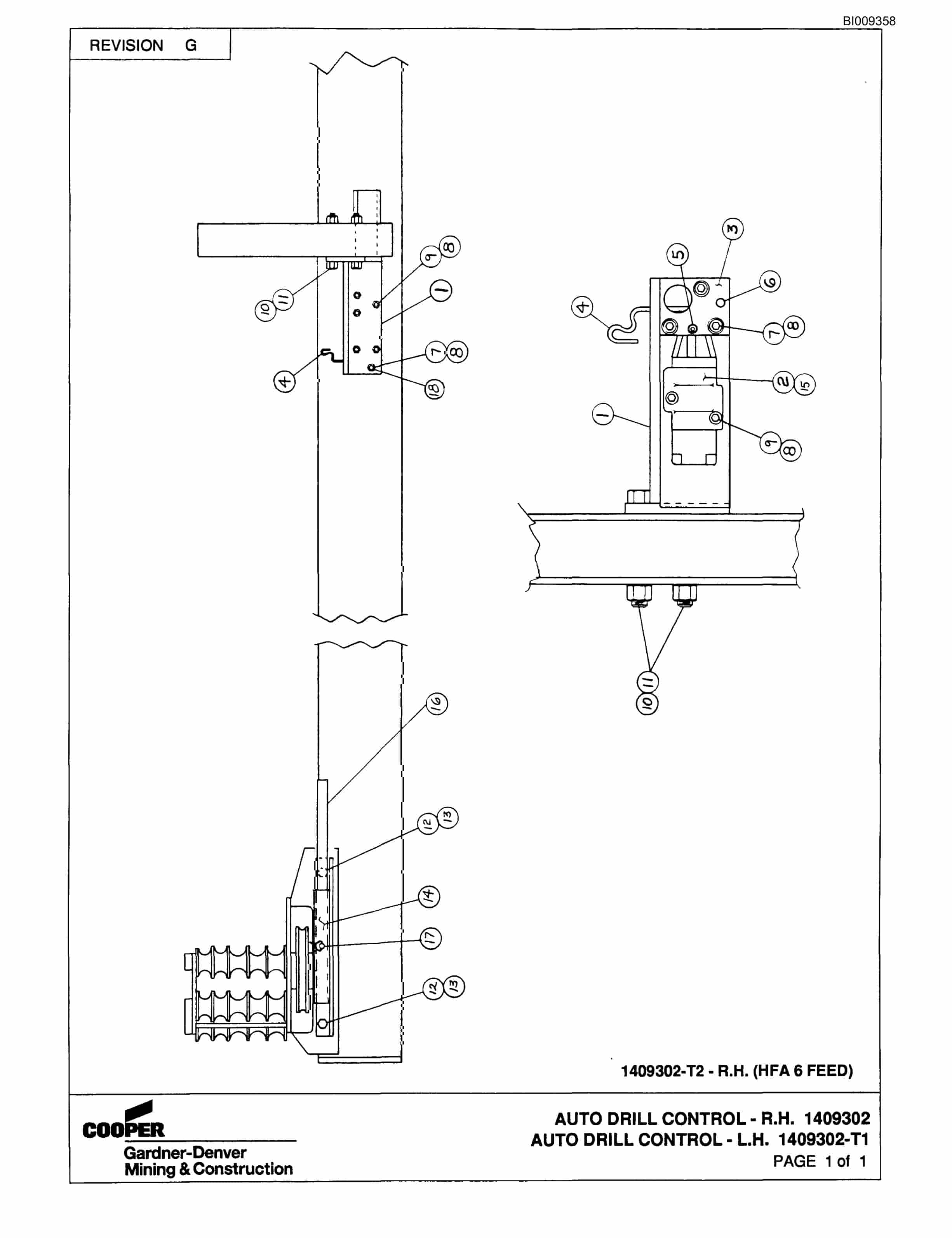 Bucyrus MK65P 2 Boom Pneumatic Jumbo Parts Catalog BI009358-3