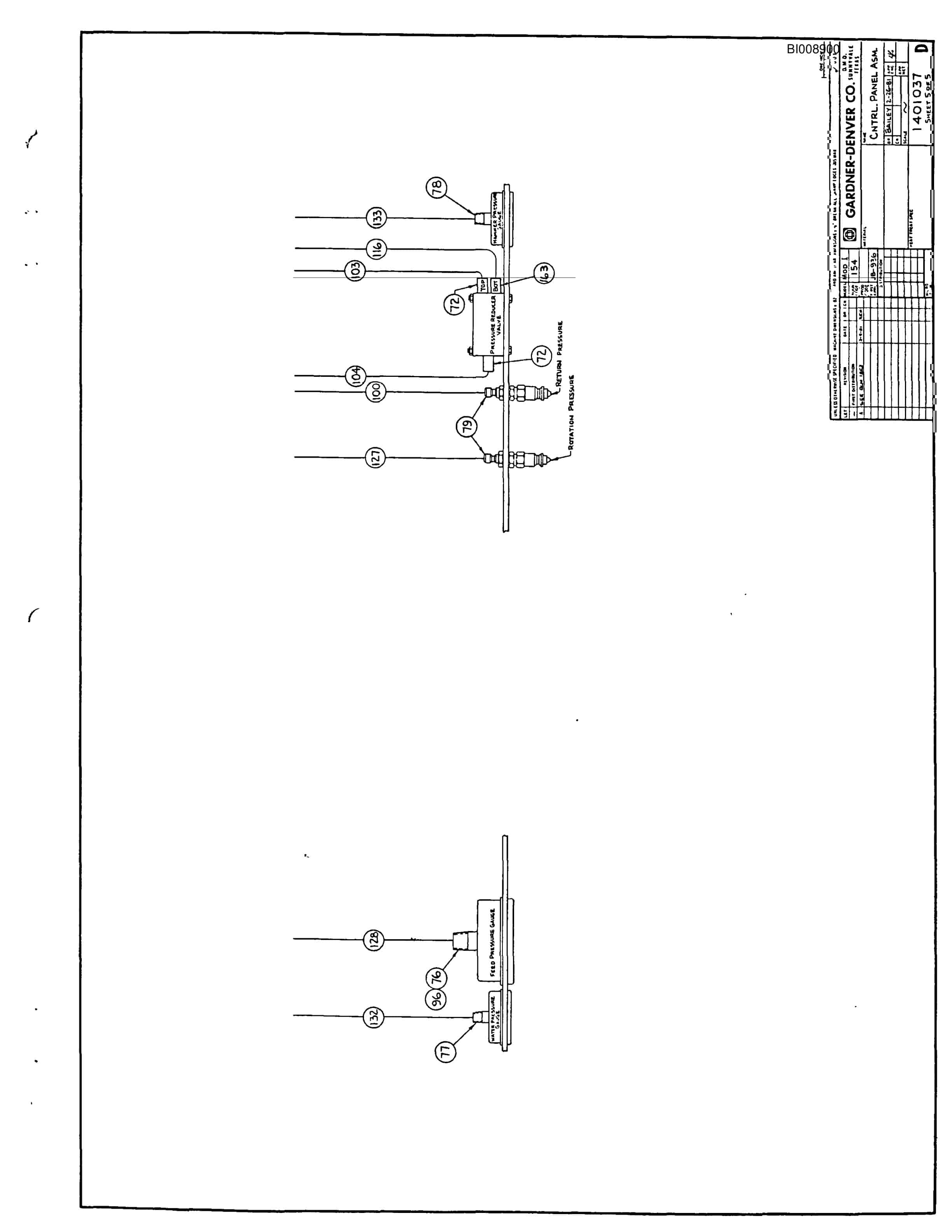 Bucyrus Mod 1 Hydraulic Power Pack Parts Catalog BI008900-2