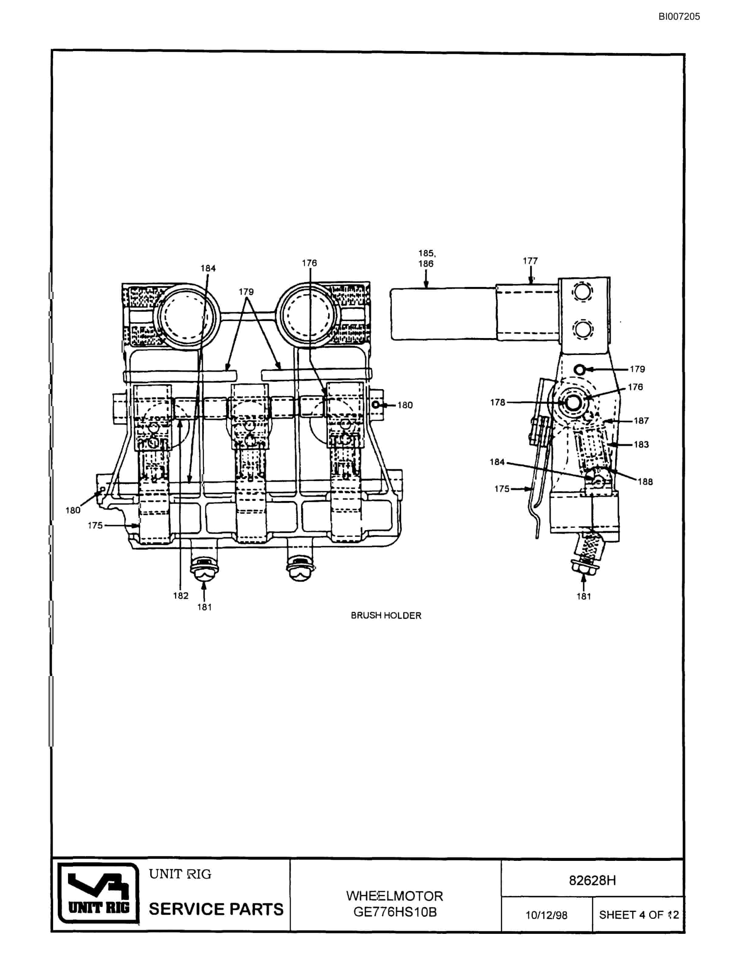 Bucyrus MT-3000 Parts Catalog BI007205-5