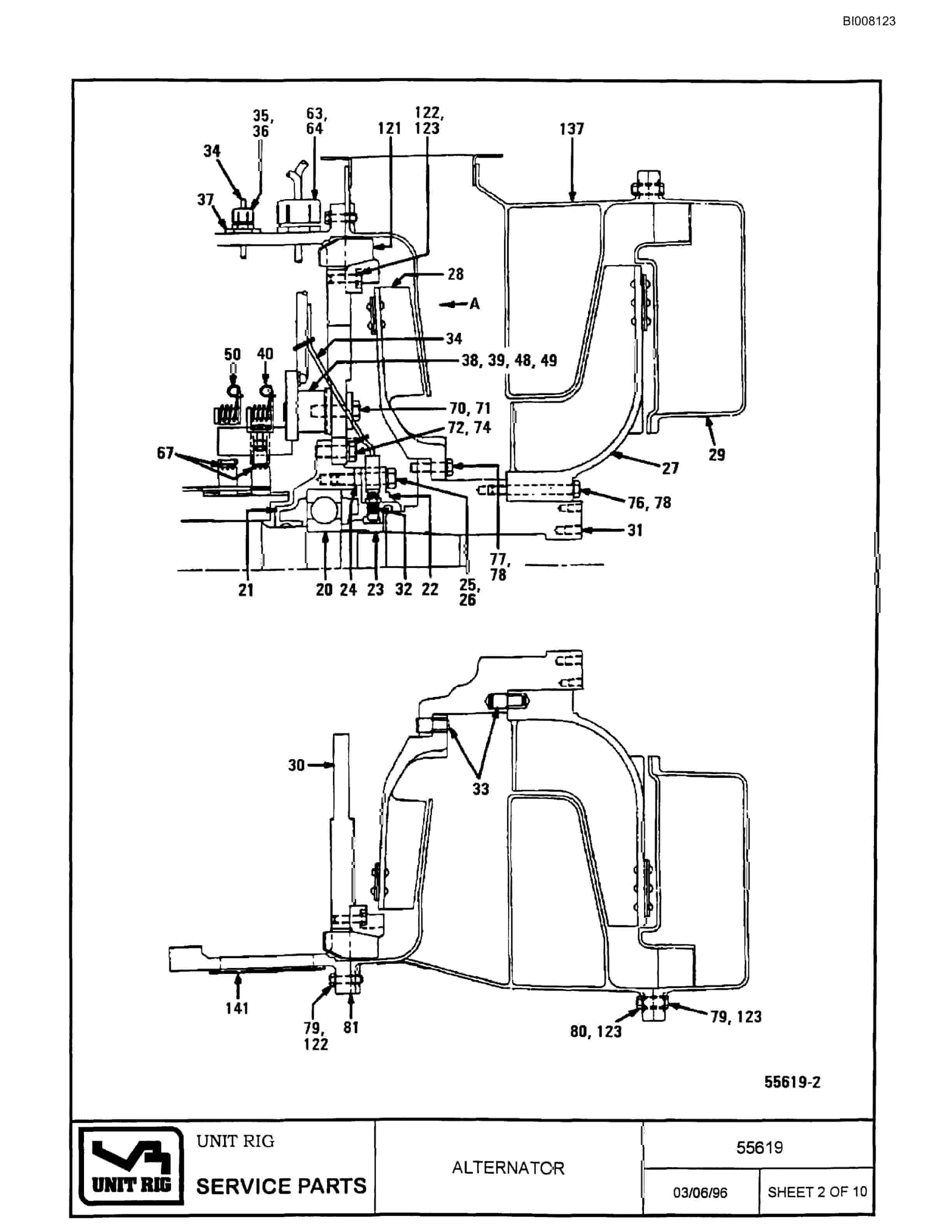Bucyrus MT-3000 Parts Catalog BI008123-4