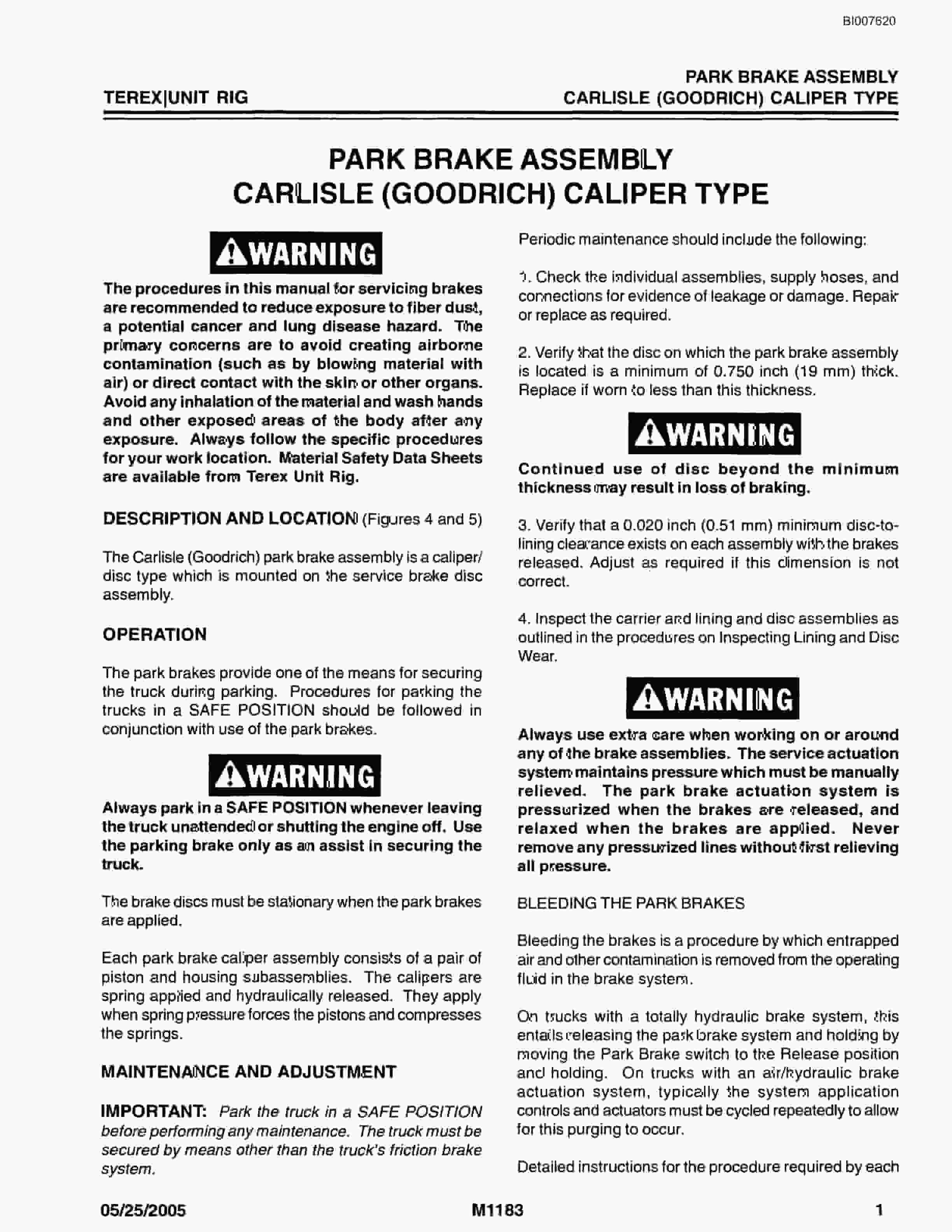 Bucyrus MT-3300AC Drive Mechanical Technical Manual BI007620-4