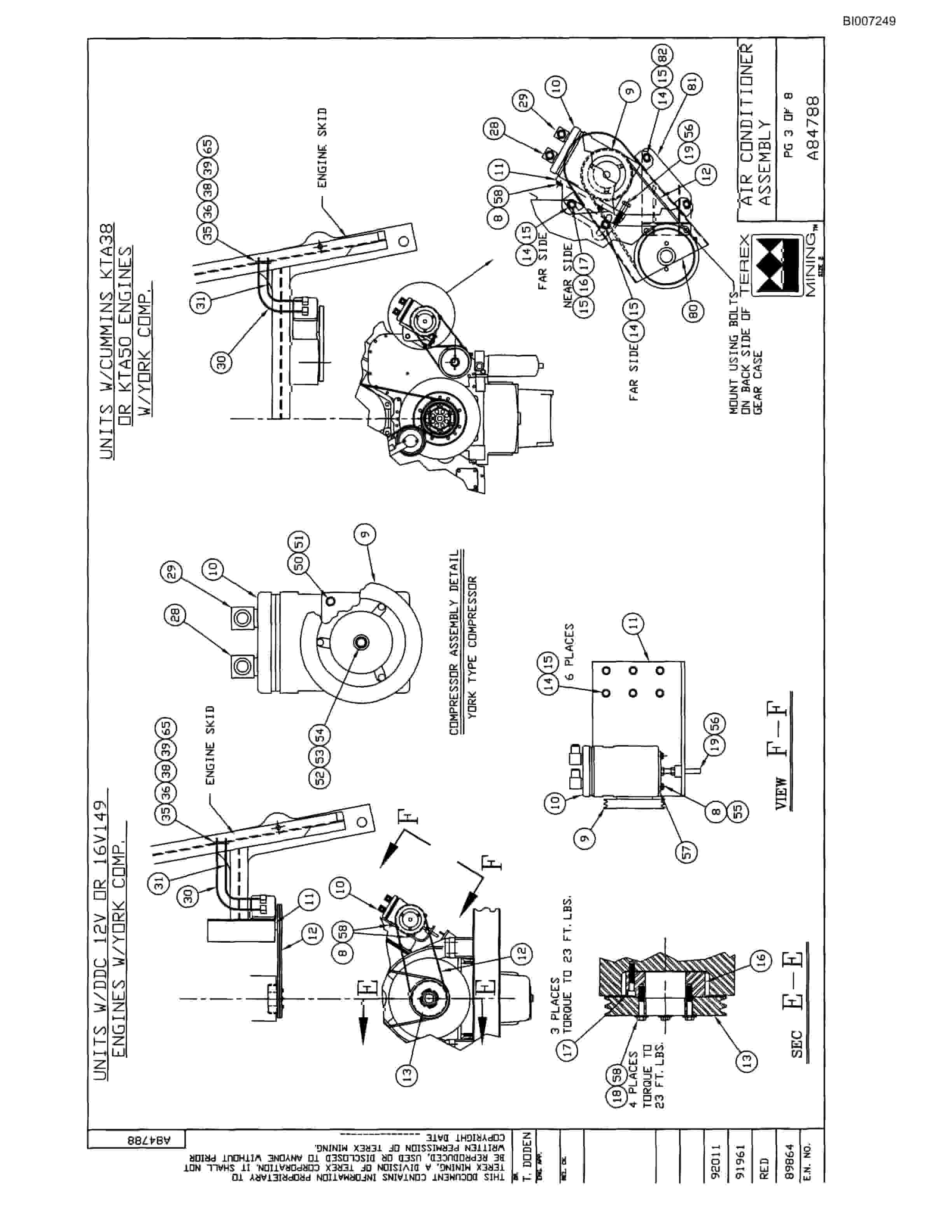 Bucyrus MT-3300AC Parts Catalog BI007249-2