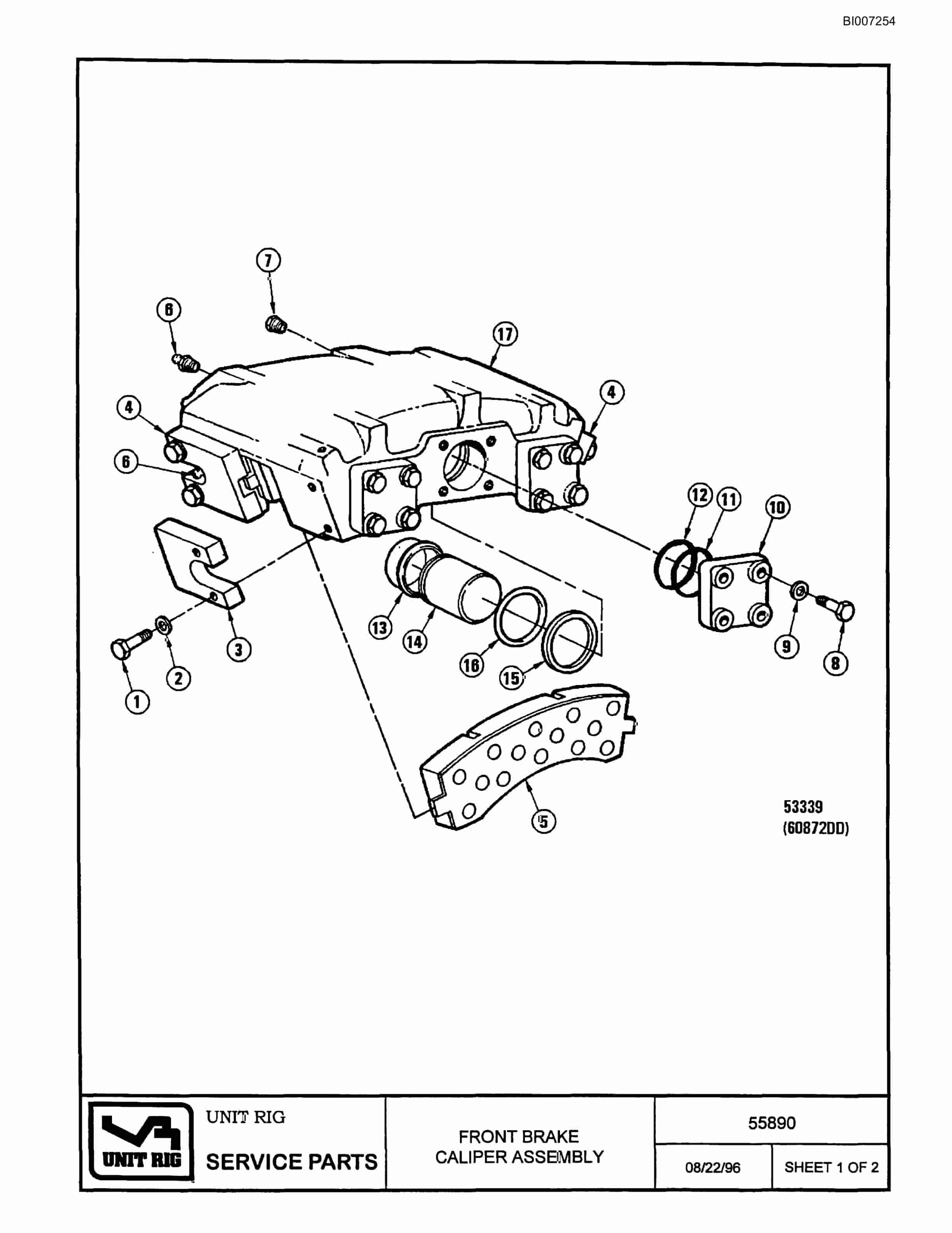 Bucyrus MT-3300AC Parts Catalog BI007254-4