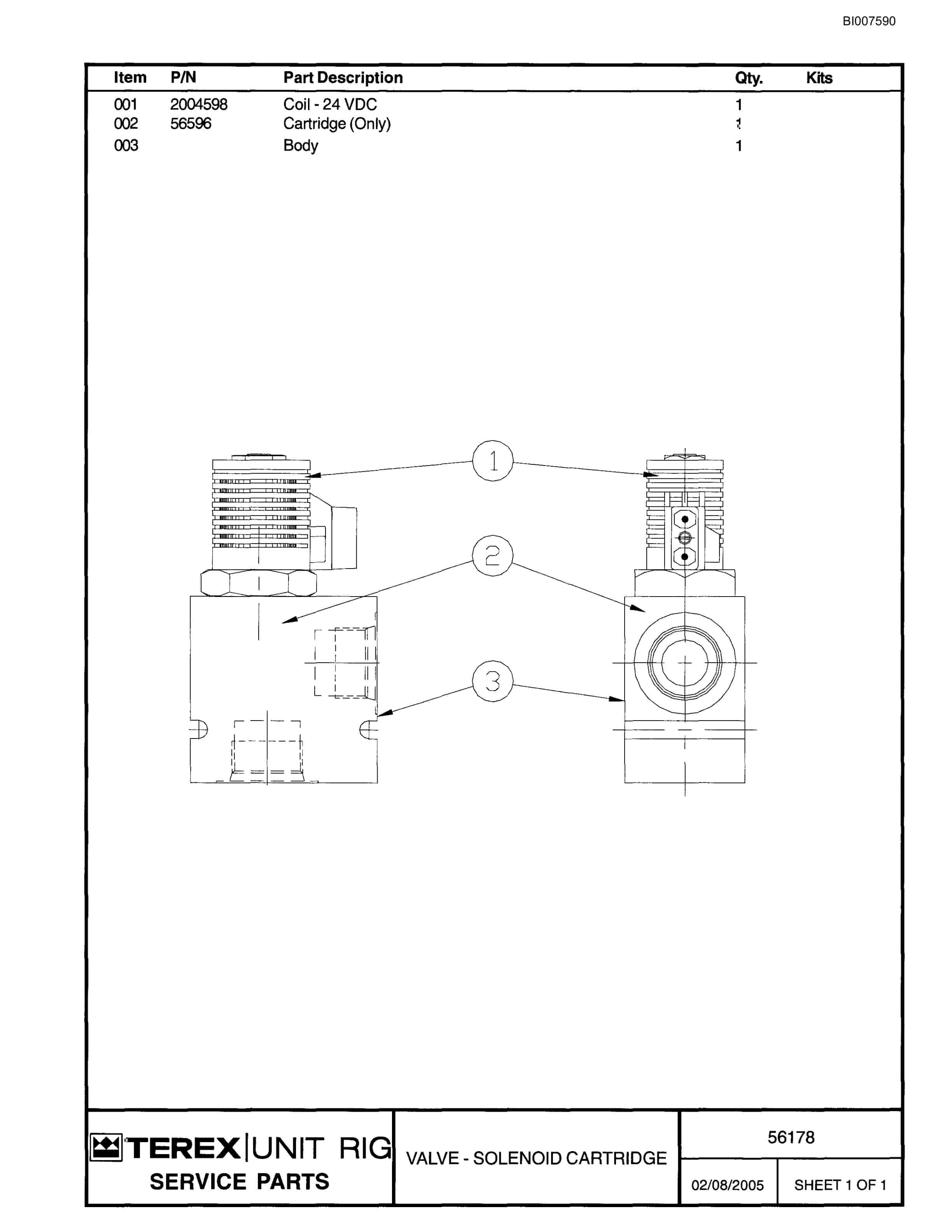 Bucyrus MT-3300AC Parts Catalog BI007590-4