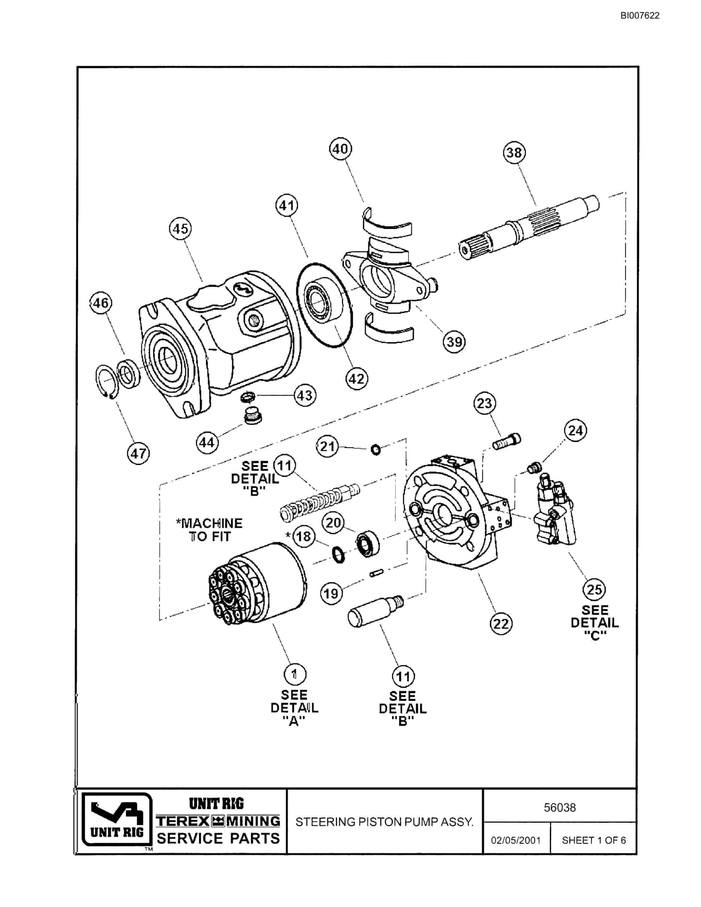 Bucyrus MT-3300AC Parts Catalog BI007622-4