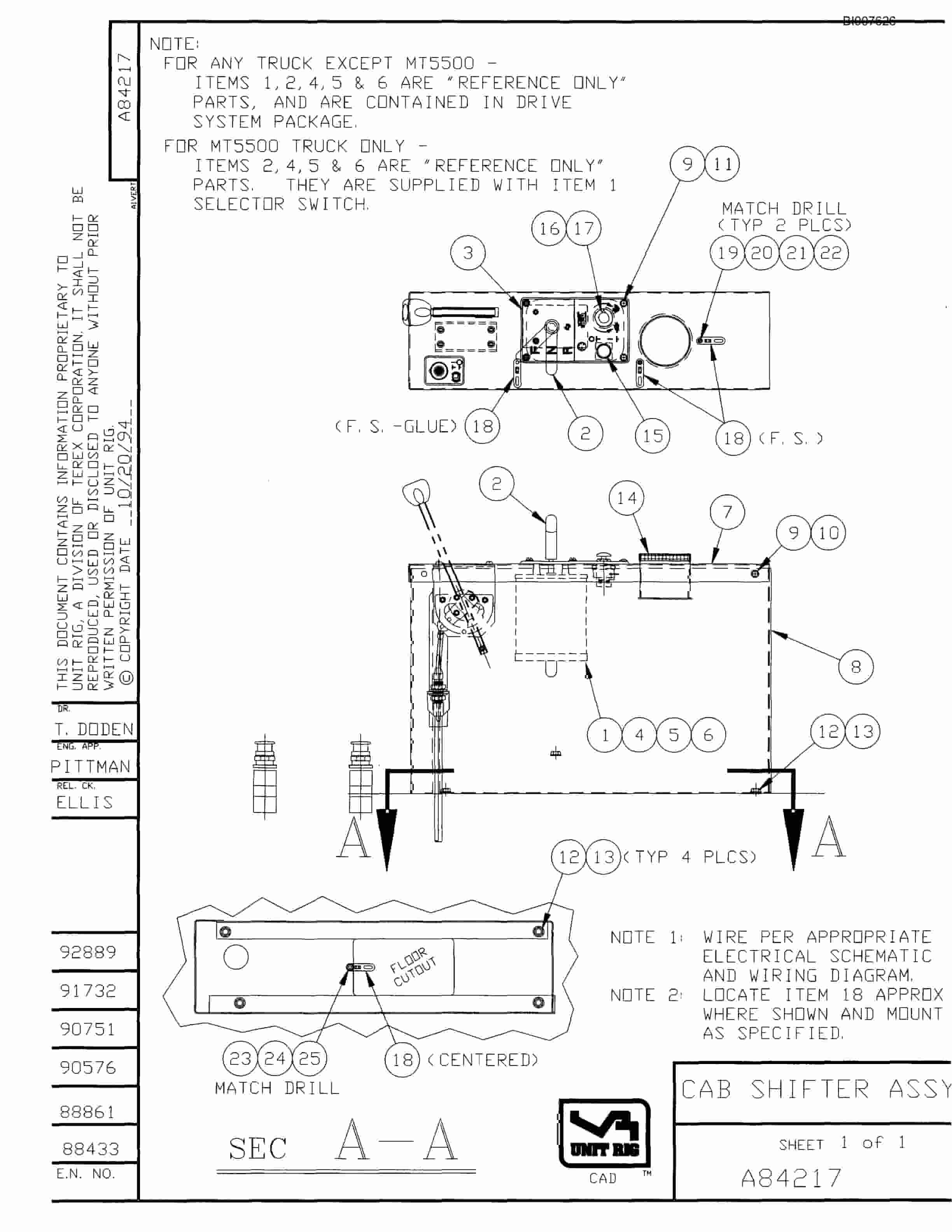 Bucyrus MT-3300AC Parts Catalog BI007626-2