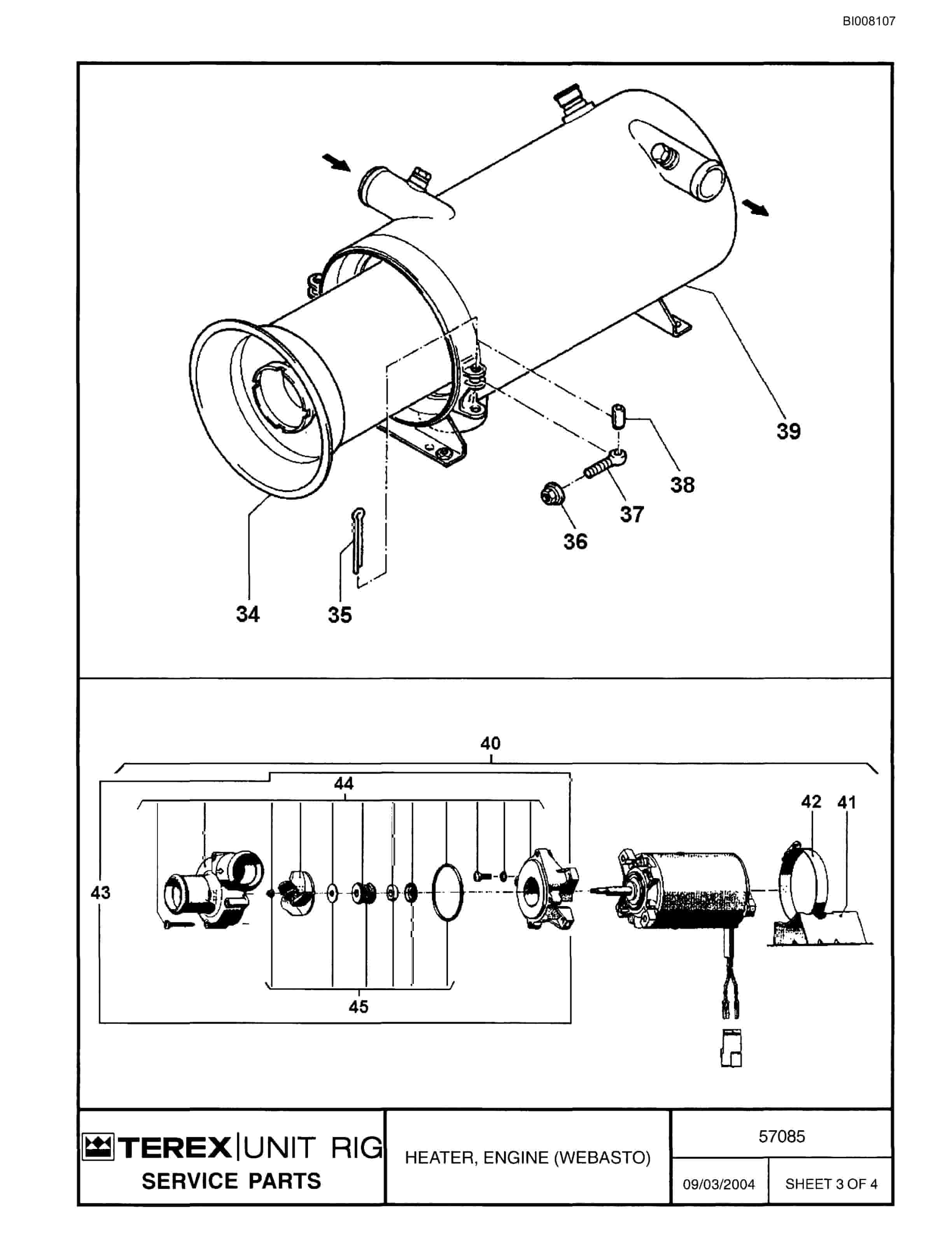 Bucyrus MT-3300AC Parts Catalog BI008107-5