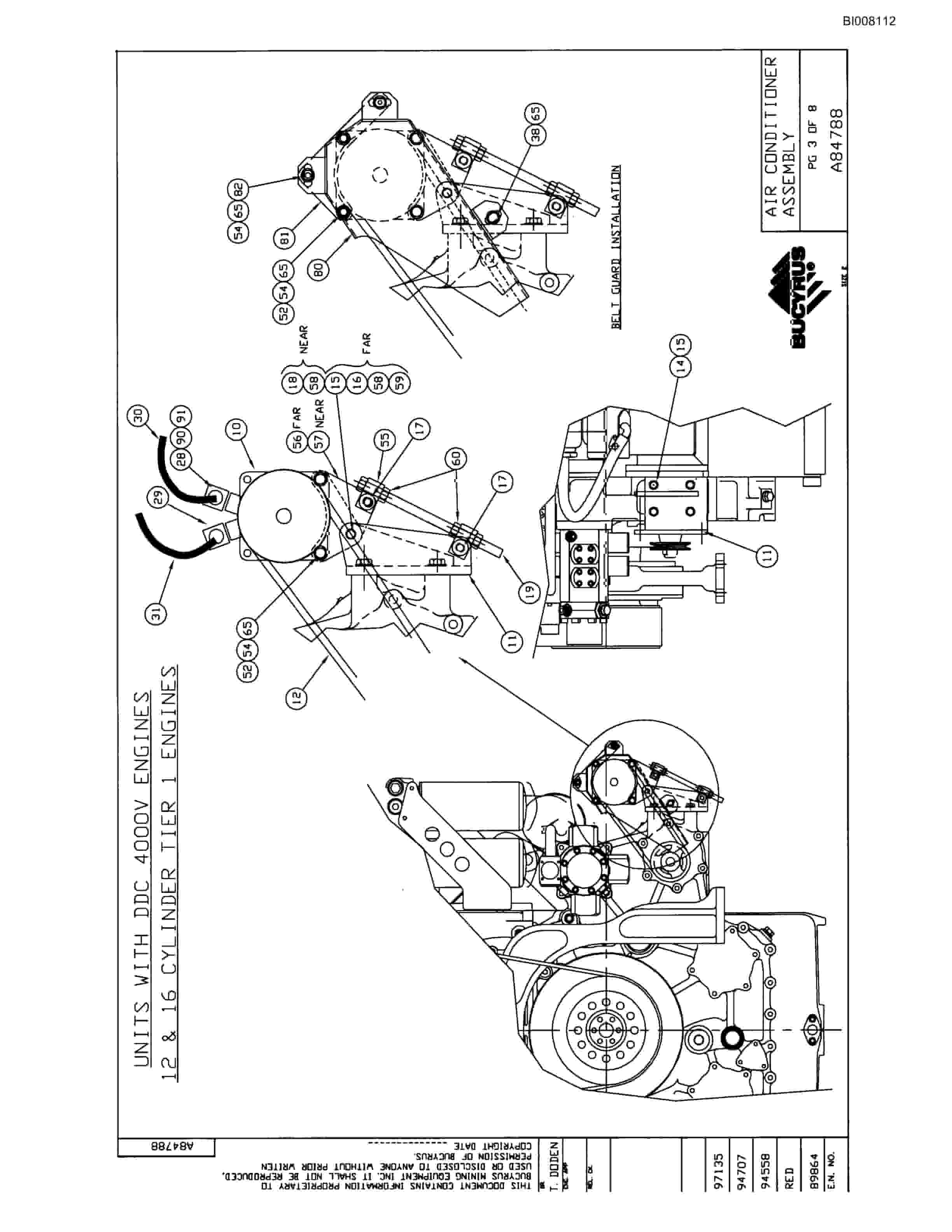 Bucyrus MT-3300AC Parts Catalog BI008112-2