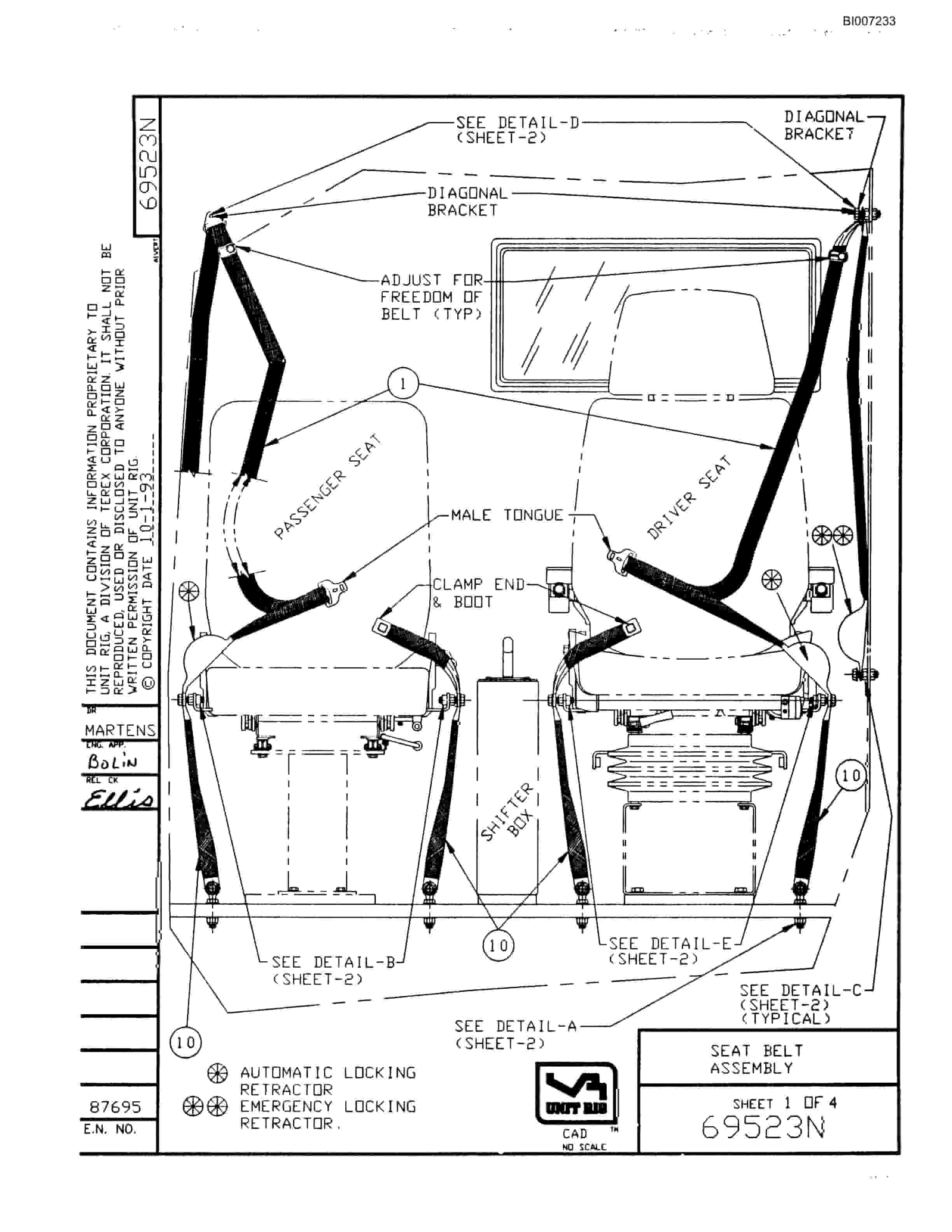 Bucyrus MT-3600 Parts Catalog BI007233-2