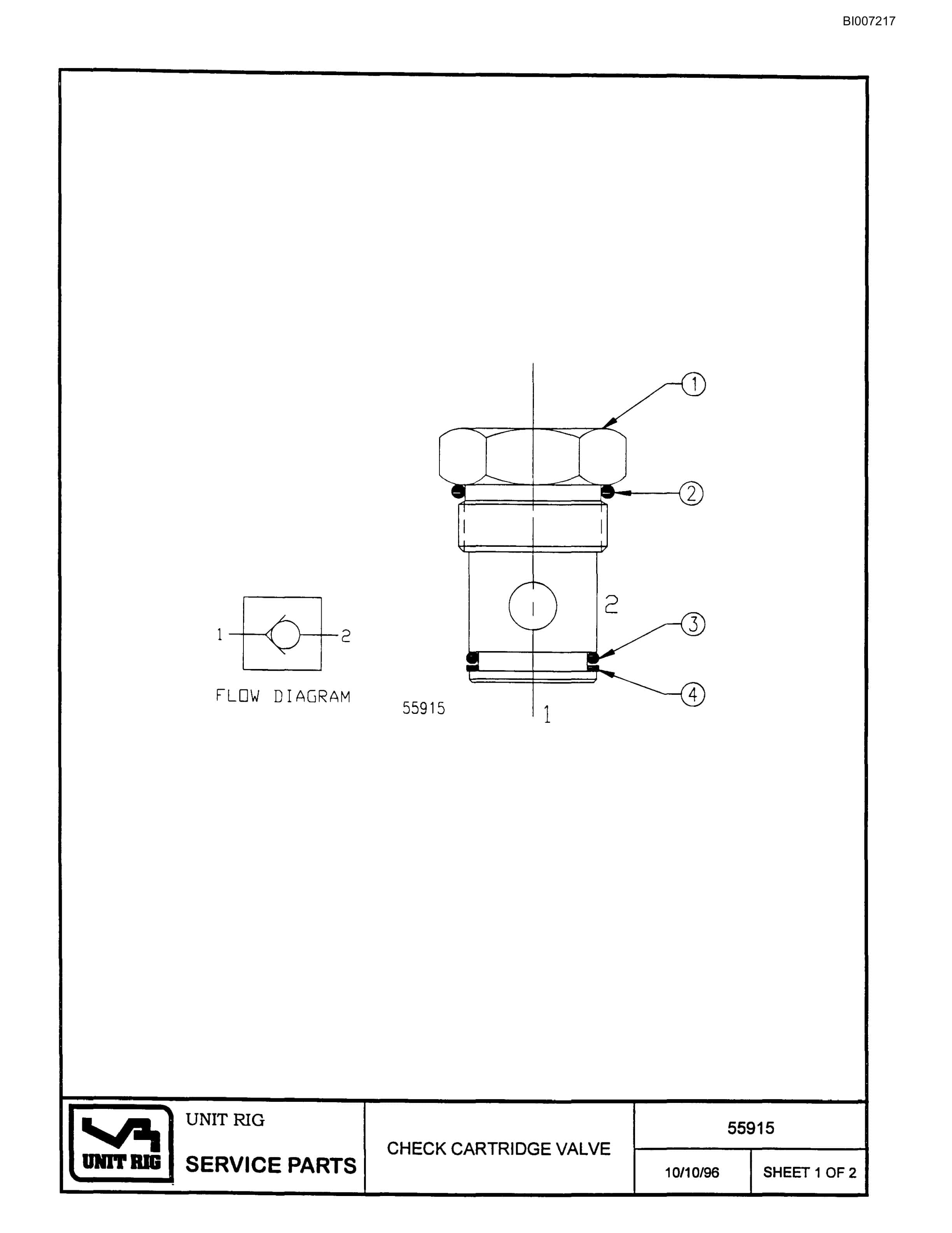 Bucyrus MT-3600B Parts Catalog BI007217-4