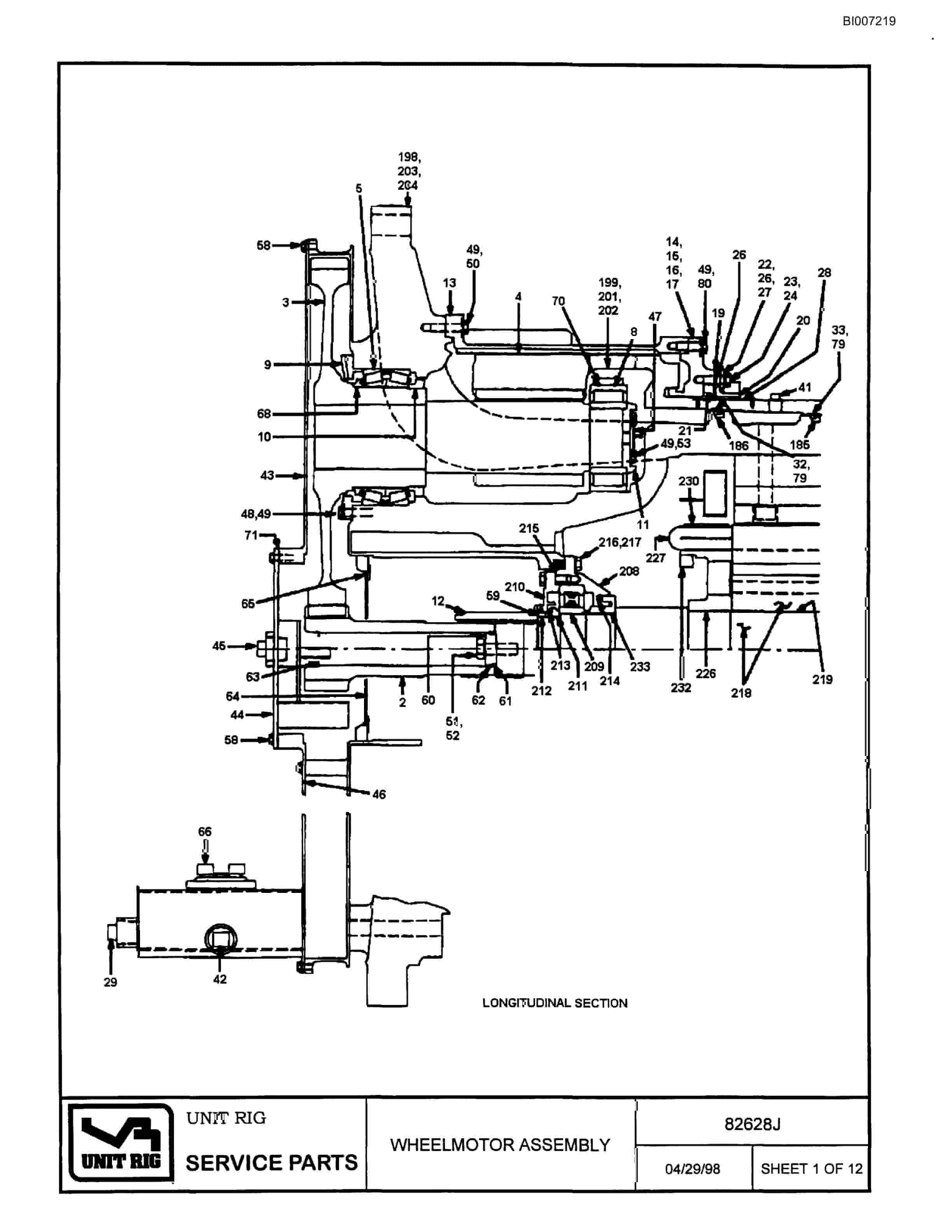 Bucyrus MT-3600B Parts Catalog BI007219-5