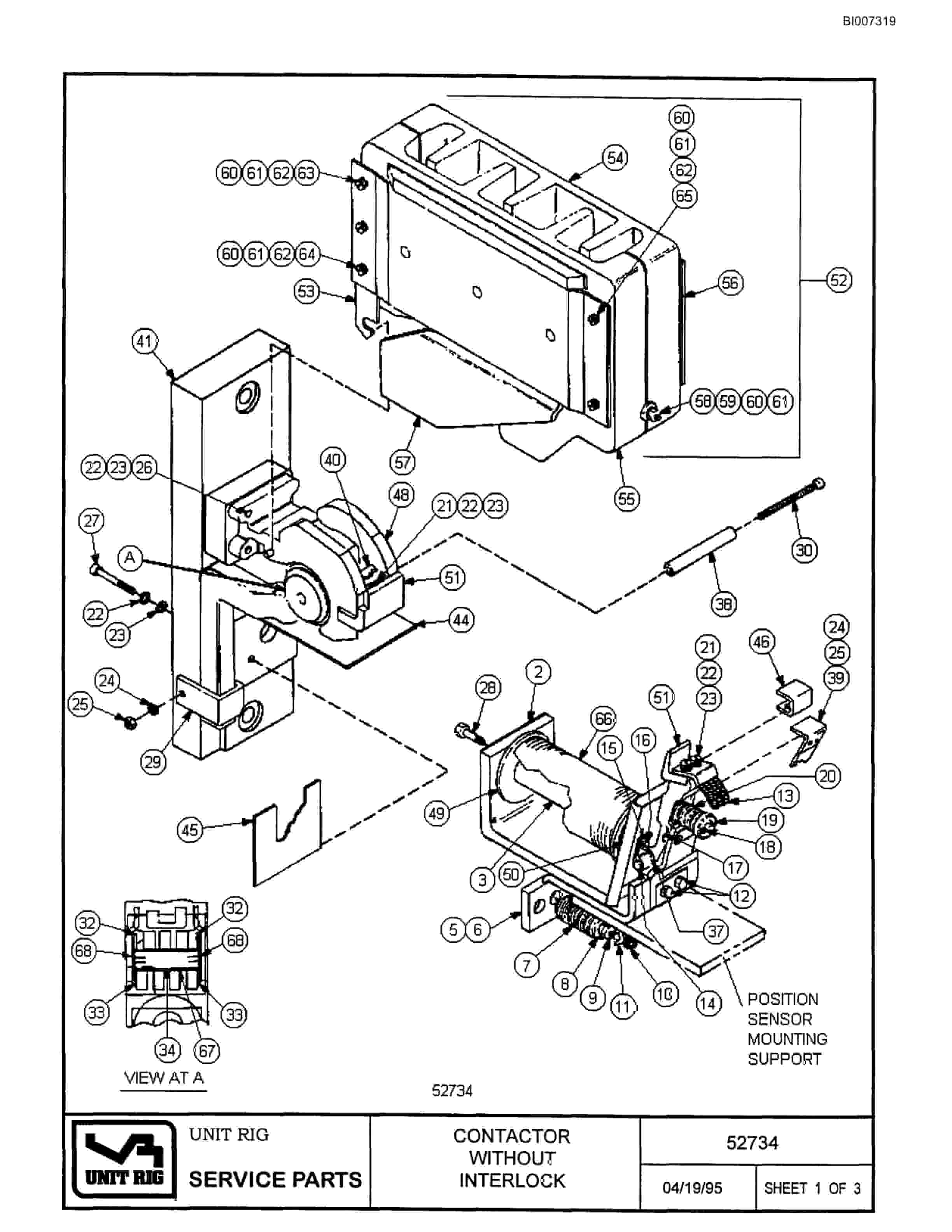 Bucyrus MT-3600B Parts Catalog BI007319-3
